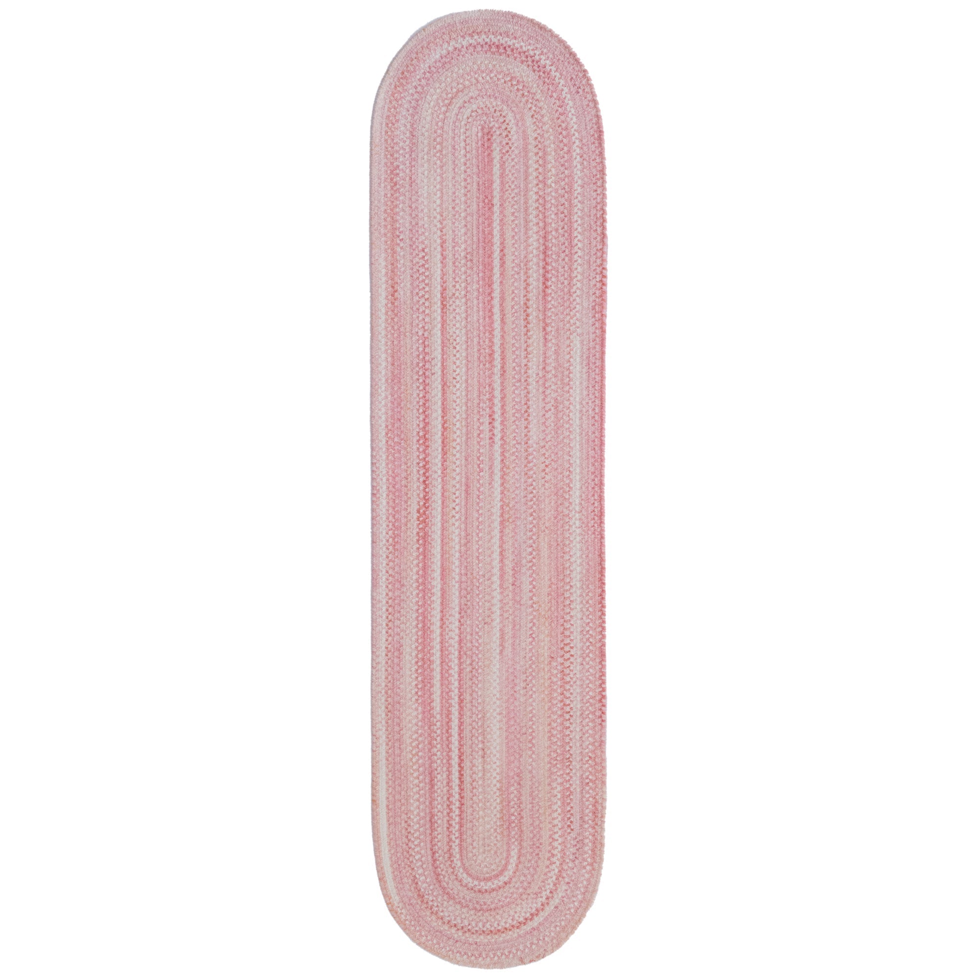 Bambini Pretty In Pink Braided Rug Oval image