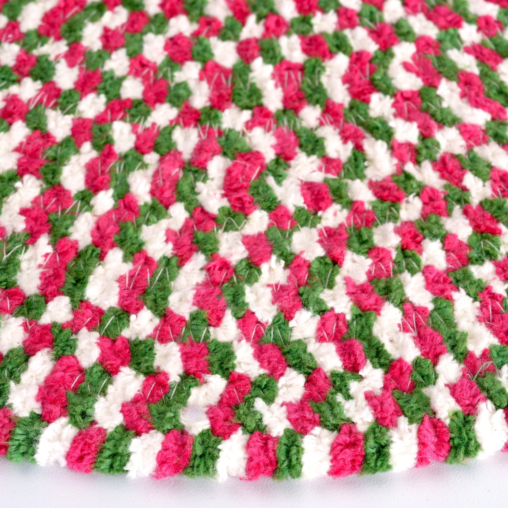 Happy Holidays-Christmas Christmas Multi Braided Rug Basket image