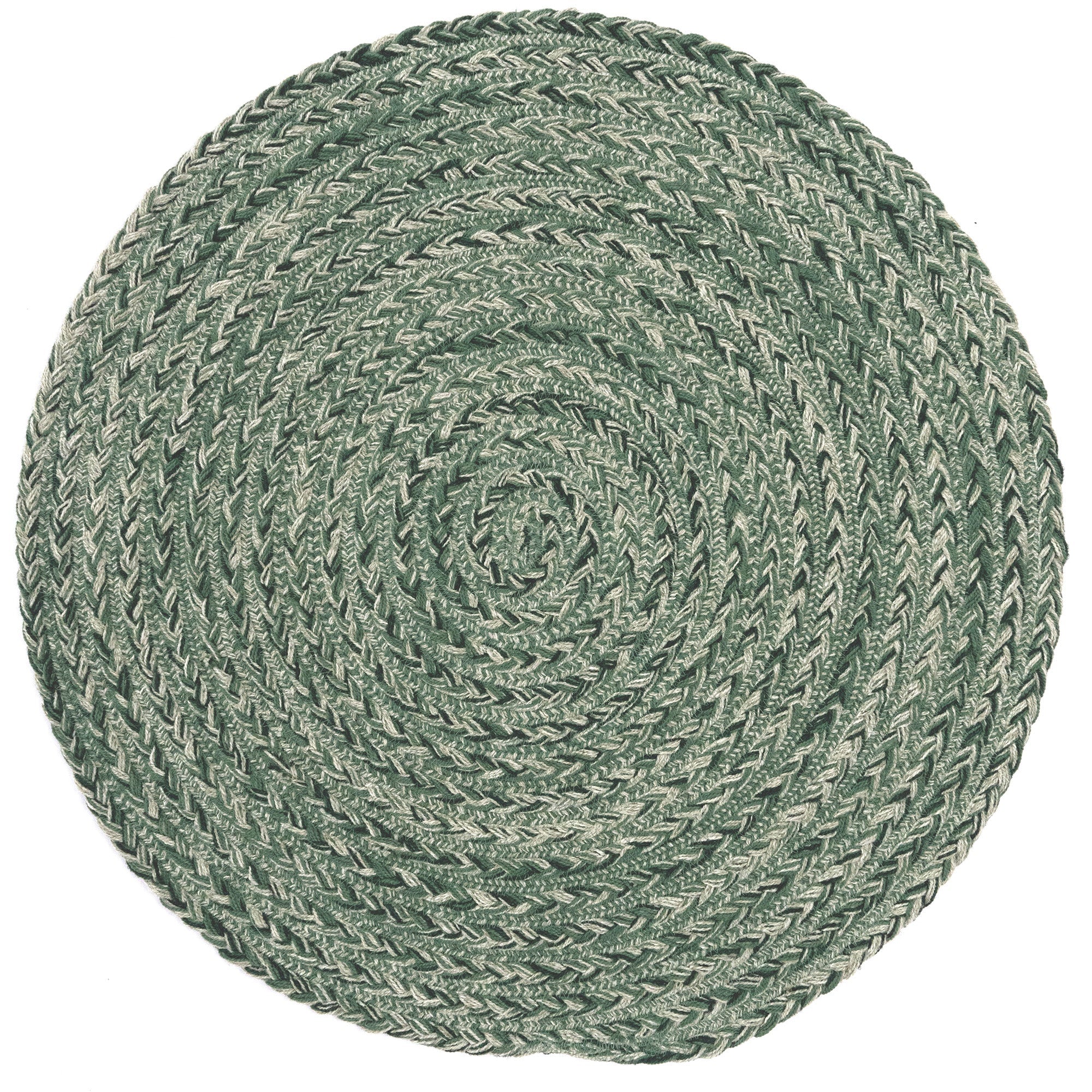 Down East Marsh Grass Braided Rug Round SiloC image