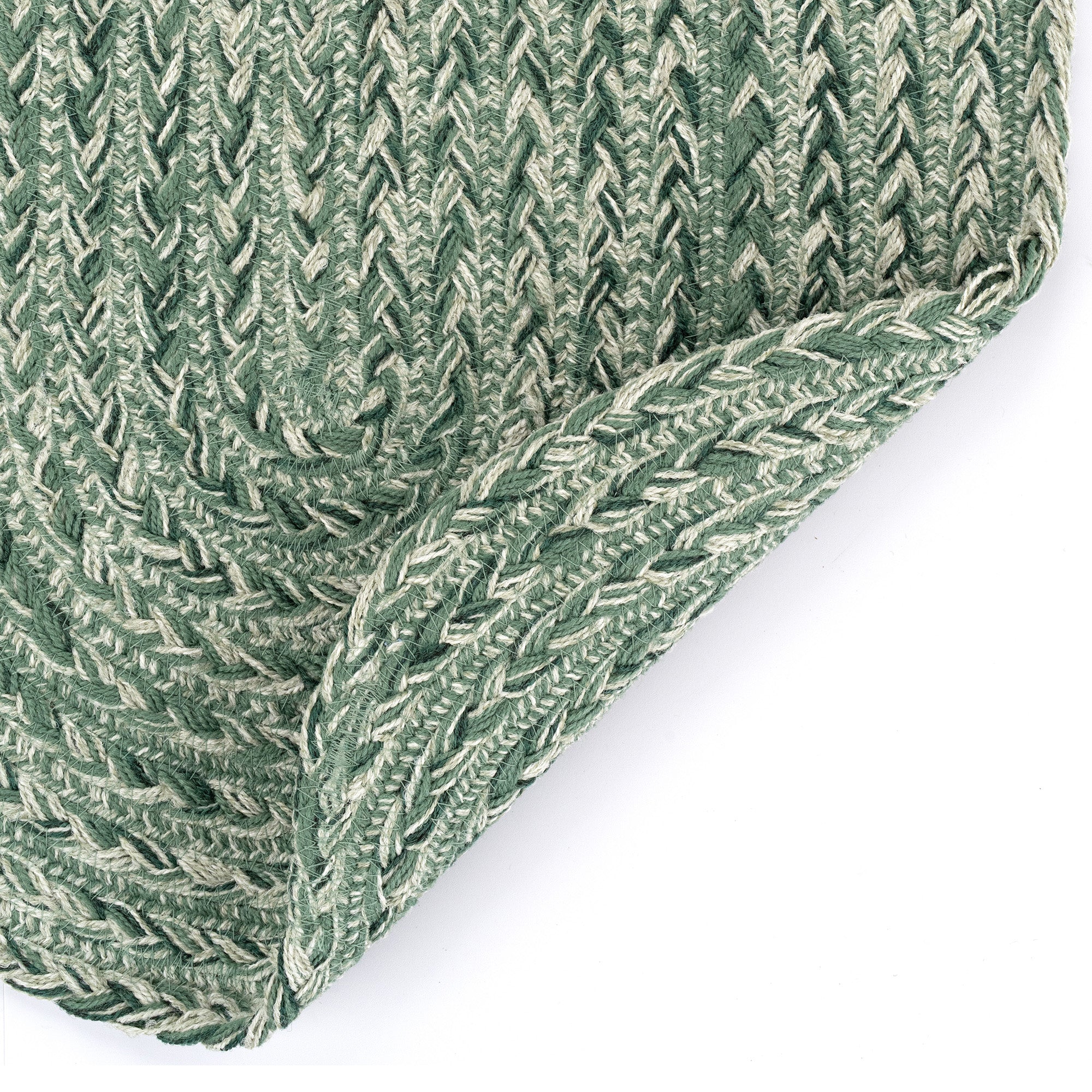 Down East Marsh Grass Braided Rug Oval Back image