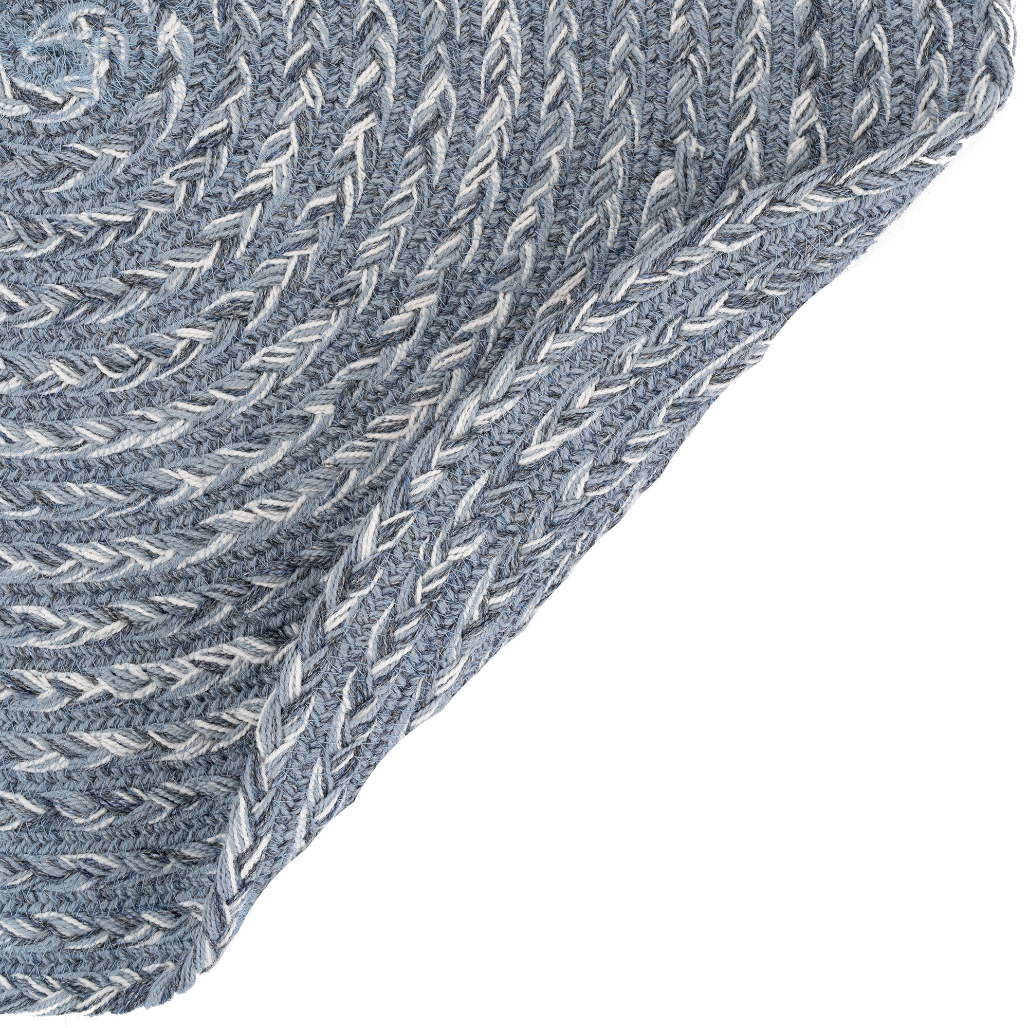 Down East Cape Shoals Braided Rug Round Back image