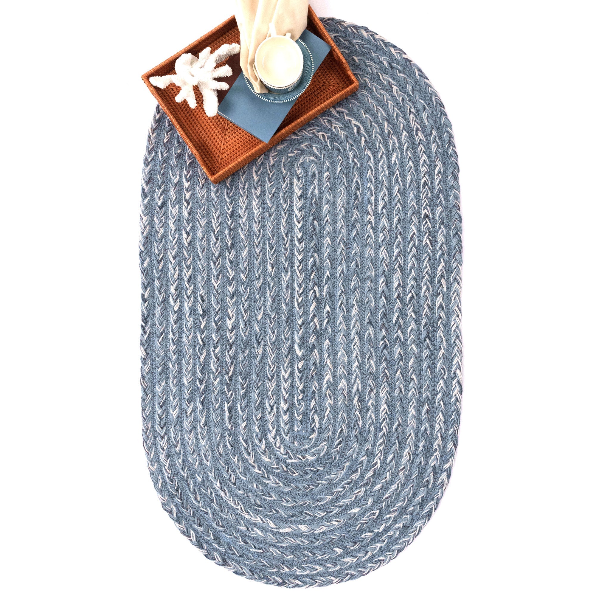 Down East Cape Shoals Braided Rug Oval Roomshot image
