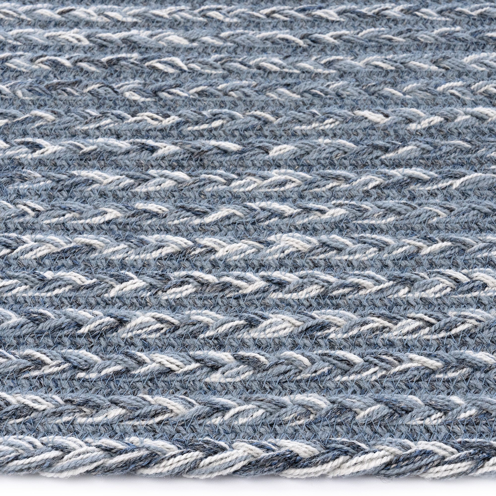Down East Cape Shoals Braided Rug Oval Cross Section image