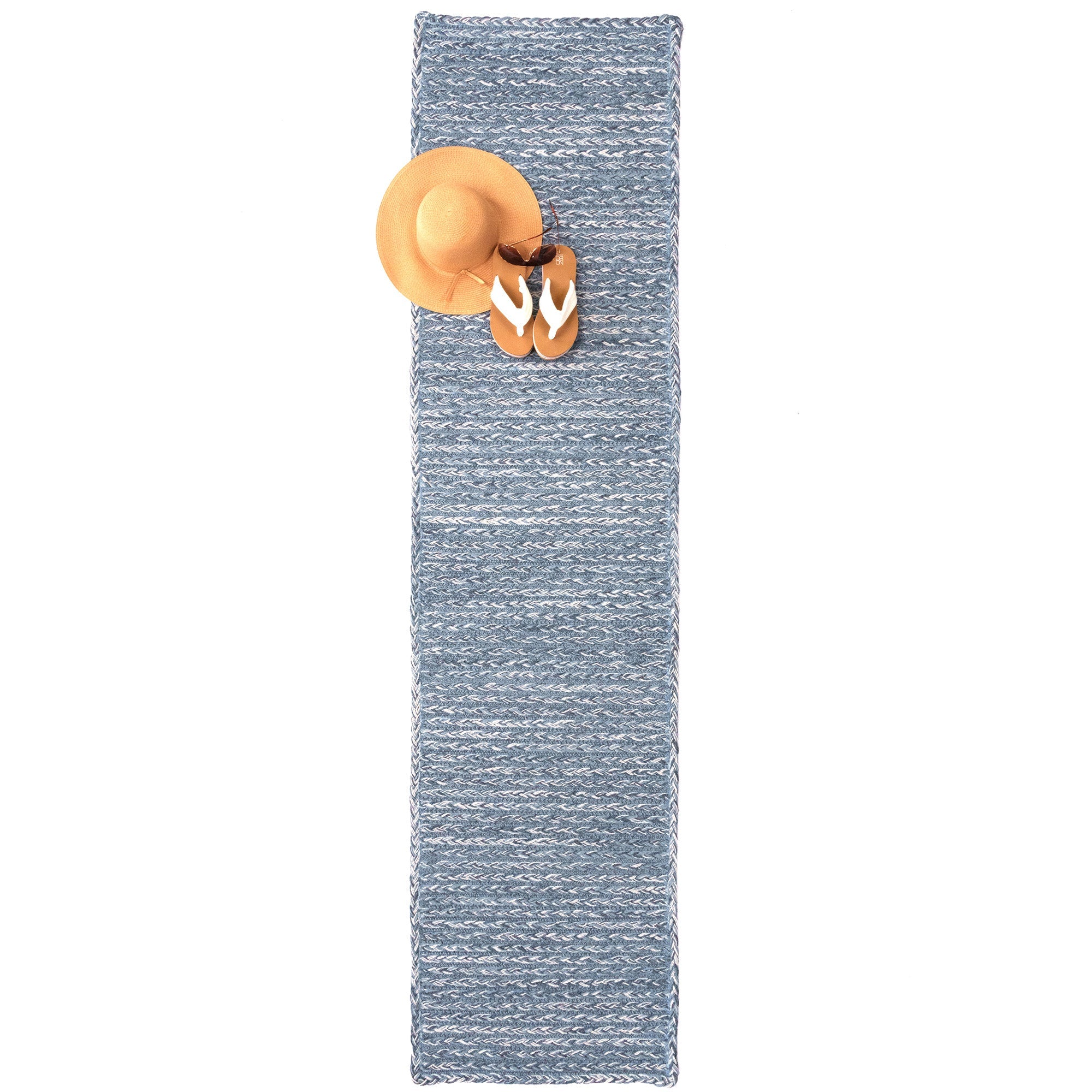 Down East Cape Shoals Braided Rug Cross-Sewn Runner Roomshot image