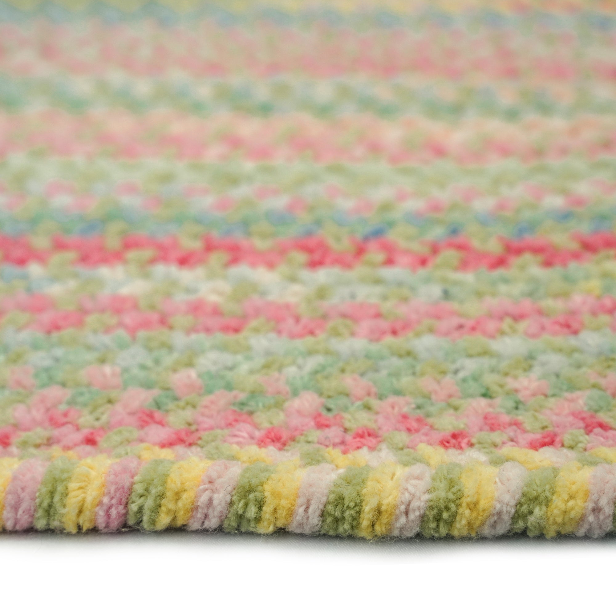 Cutting Garden Grass Braided Rug Oval image