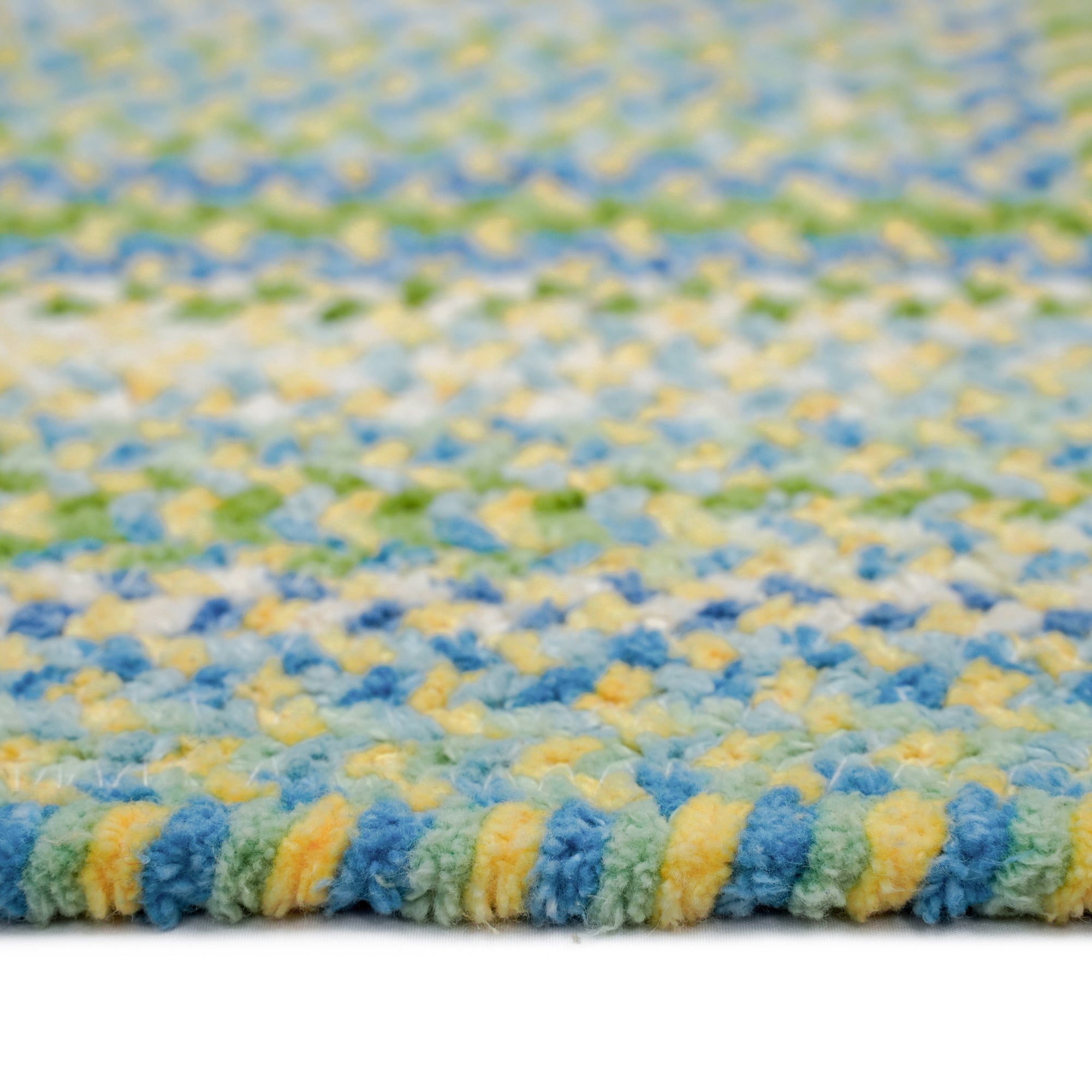 Sailor Boy Parrot Braided Rug Concentric Rectangle image