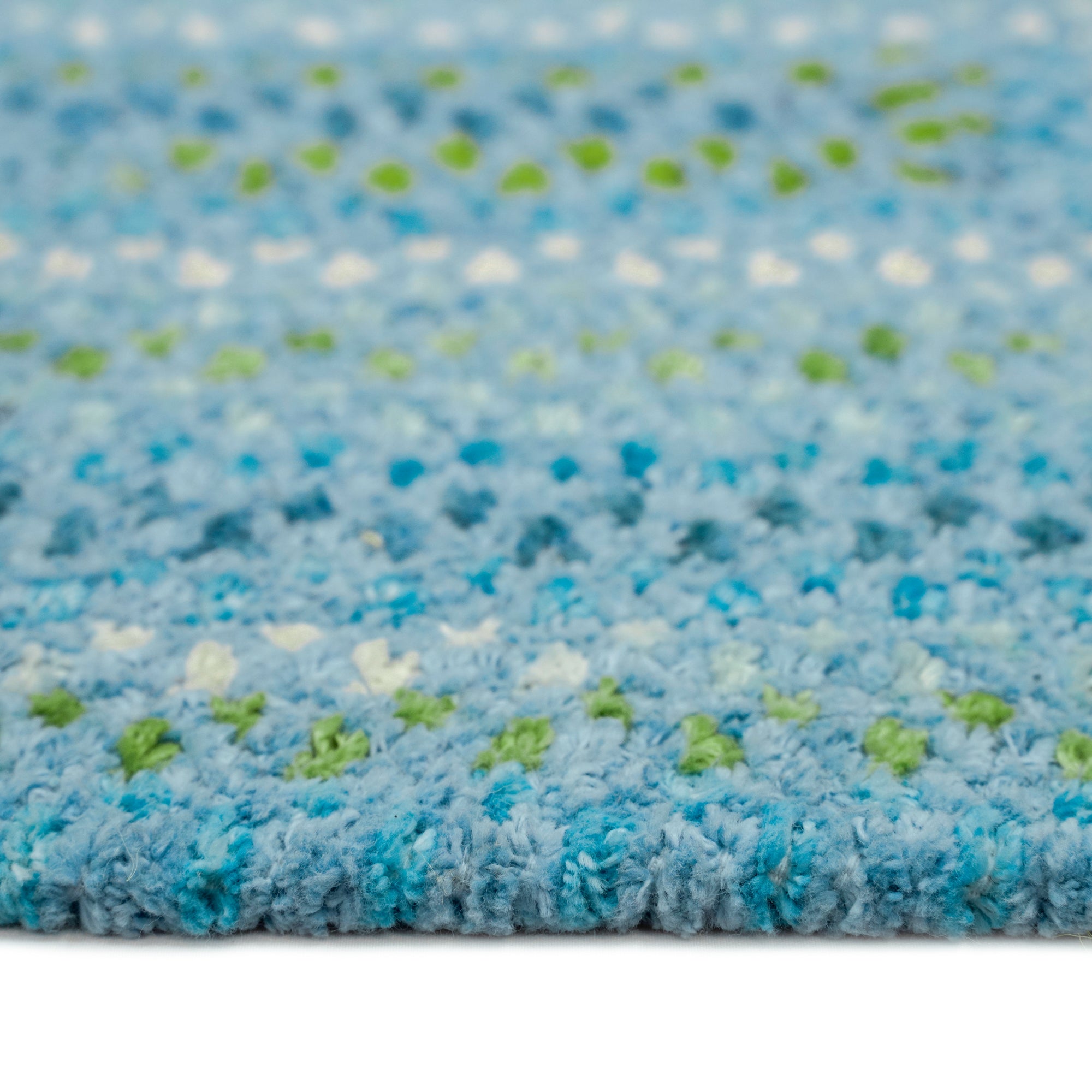 Sailor Boy Deep Blue Sea Braided Rug Concentric Rectangle image