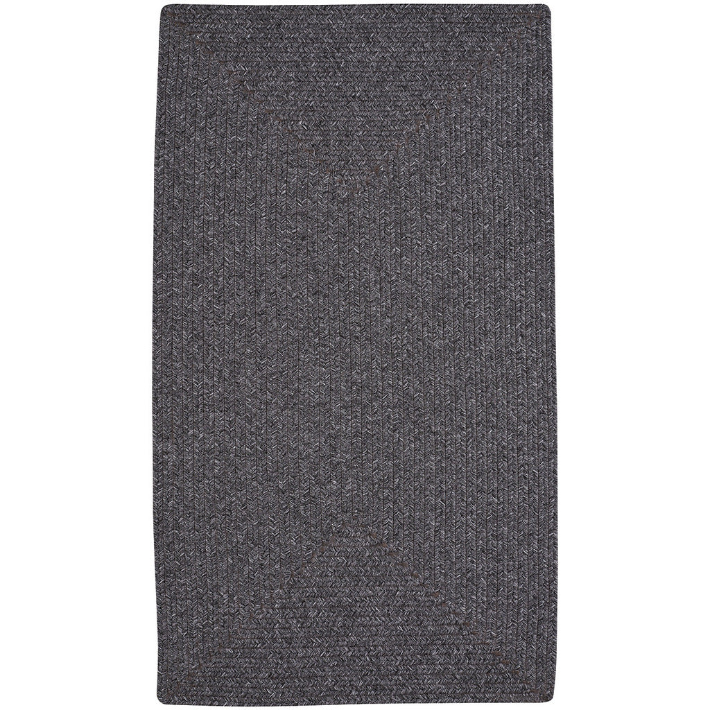 Simplicity Metal Braided Rug Concentric Rectangle image