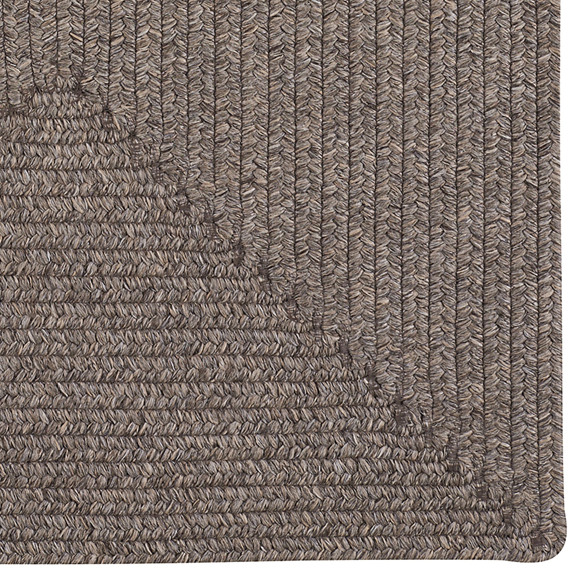 Simplicity Wood Braided Rug Concentric Rectangle image