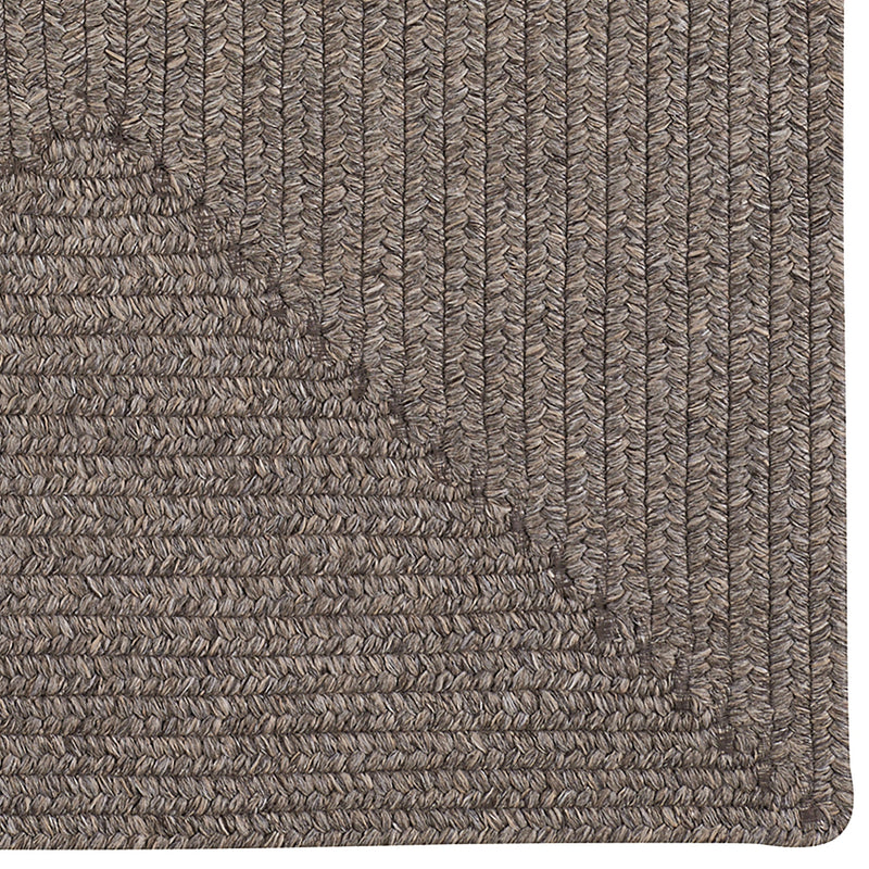 Simplicity Wood Braided Rug Concentric Rectangle image