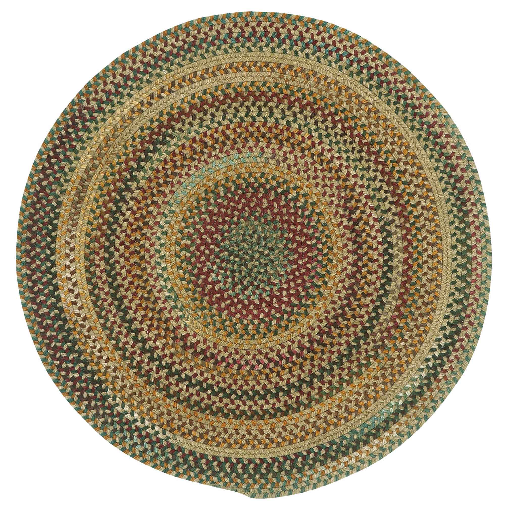 Bear Creek Wheat Braided Rug Round image