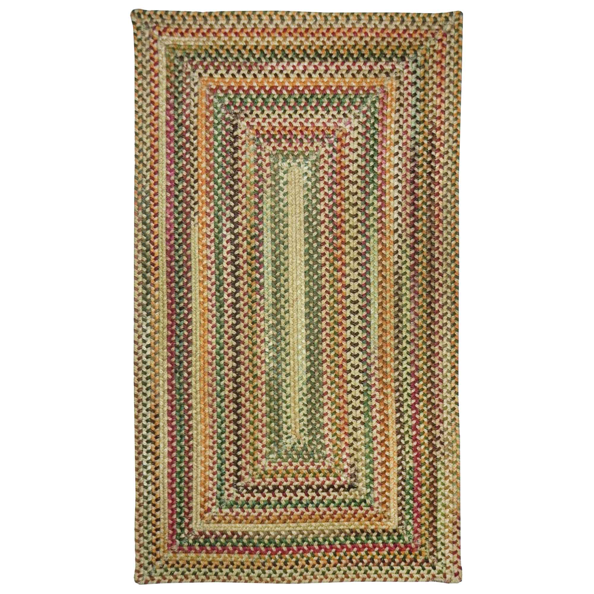 Bear Creek Wheat Braided Rug Concentric Rectangle image