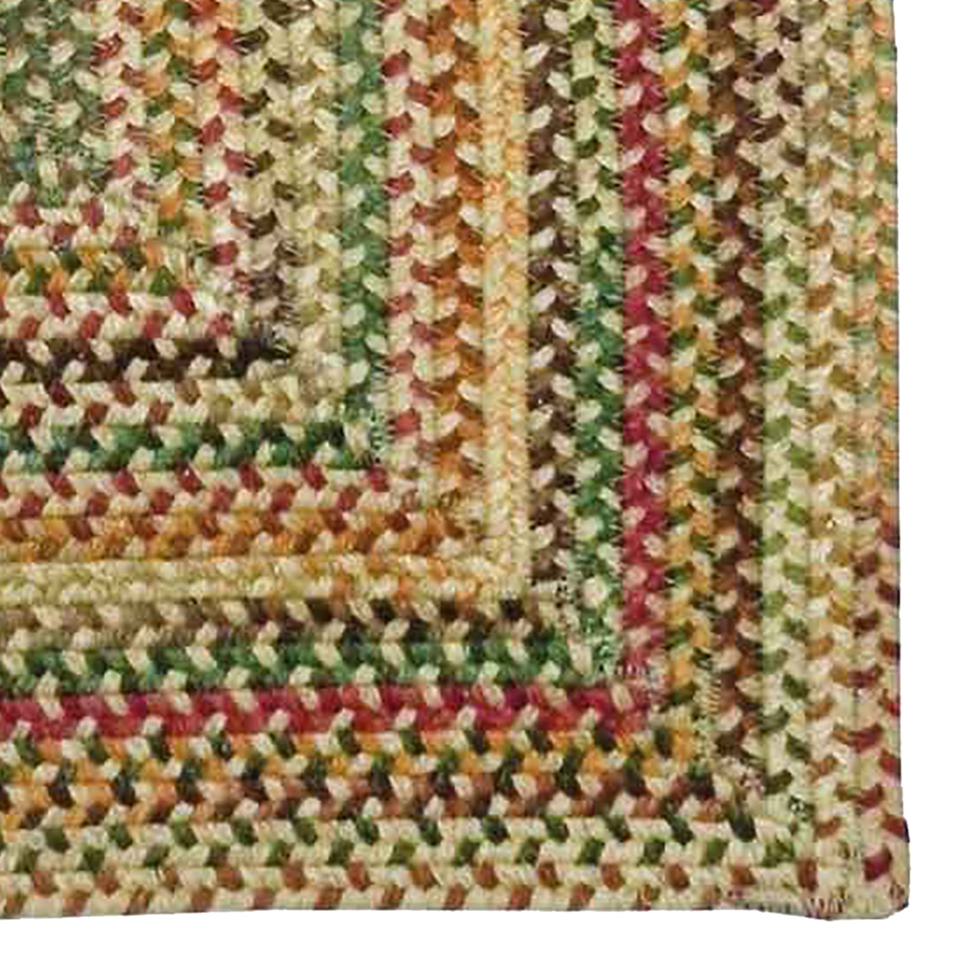 Bear Creek Wheat Braided Rug Concentric Rectangle image
