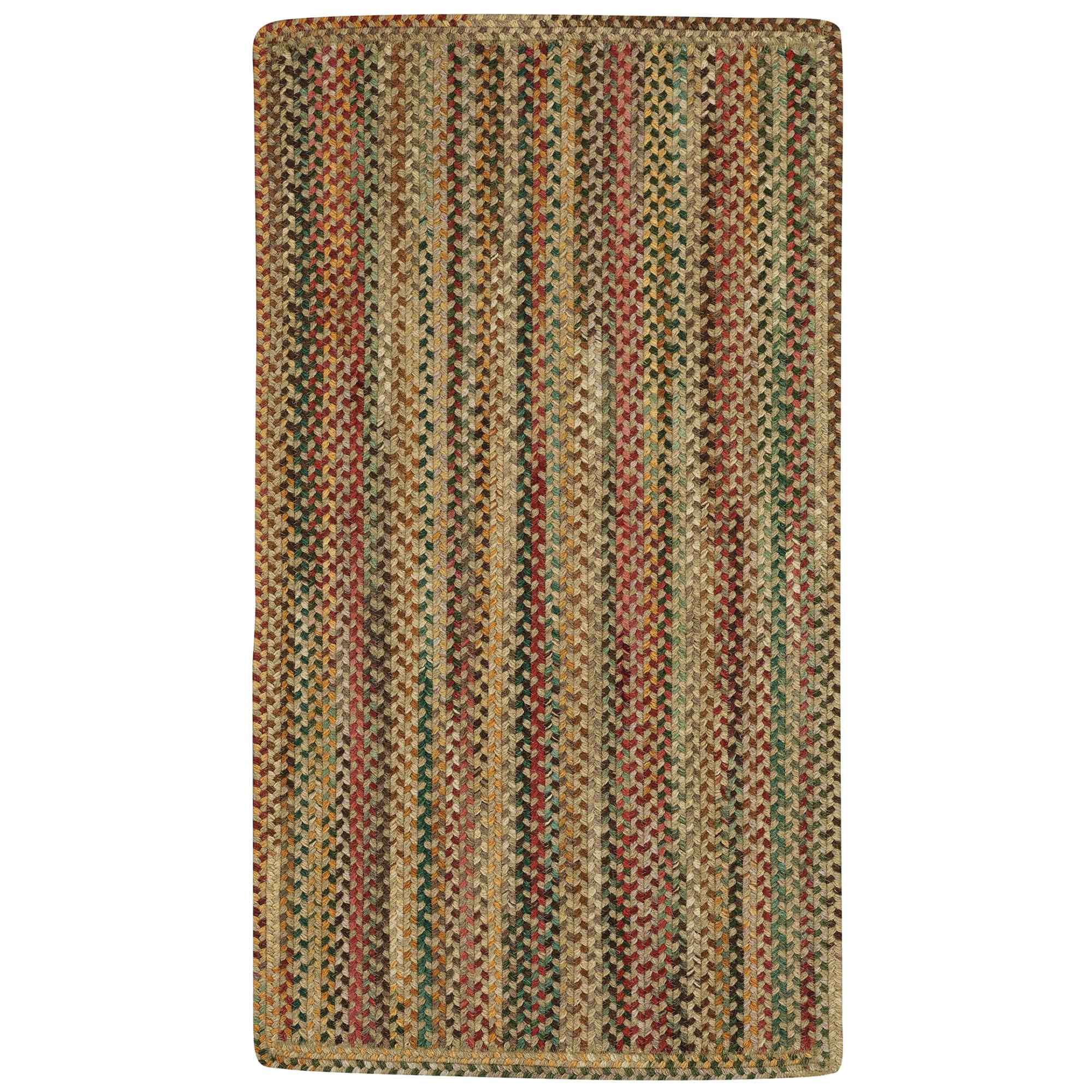 Bear Creek Wheat Braided Rug Vertical Stripe Rectangle image