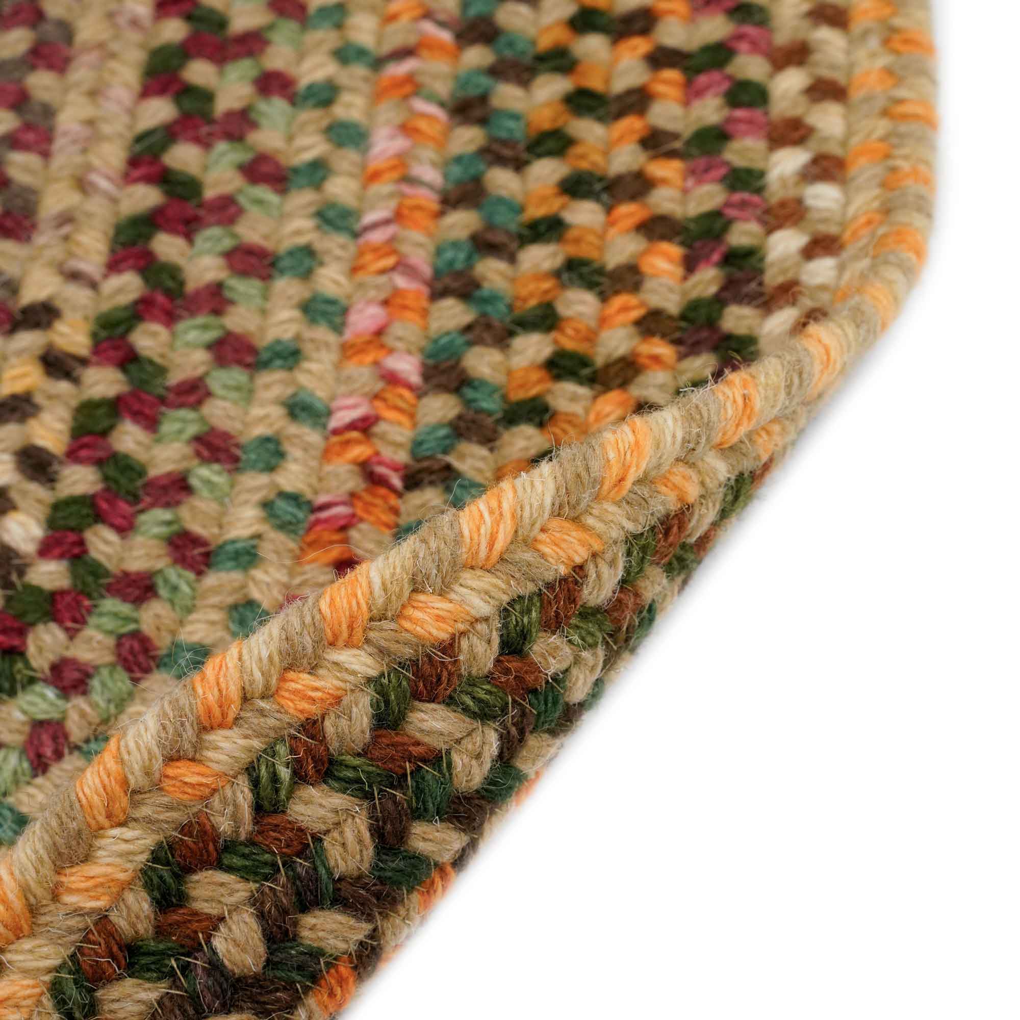 Bear Creek Wheat Braided Rug Oval image