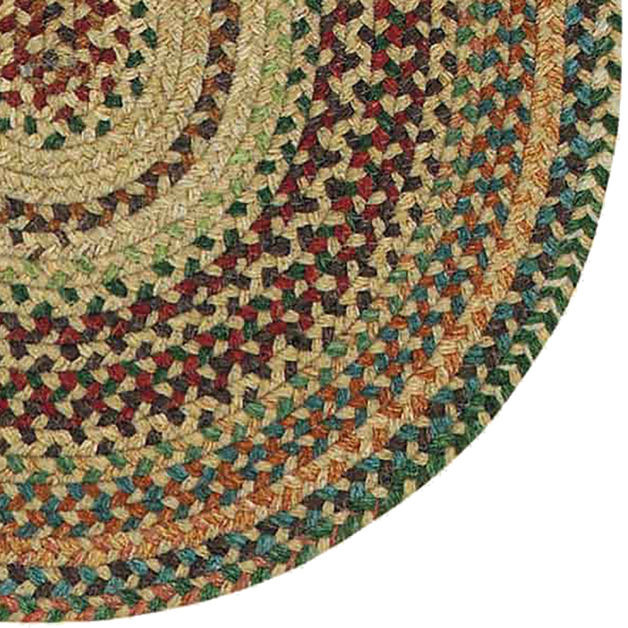 Bear Creek Wheat Braided Rug Oval image