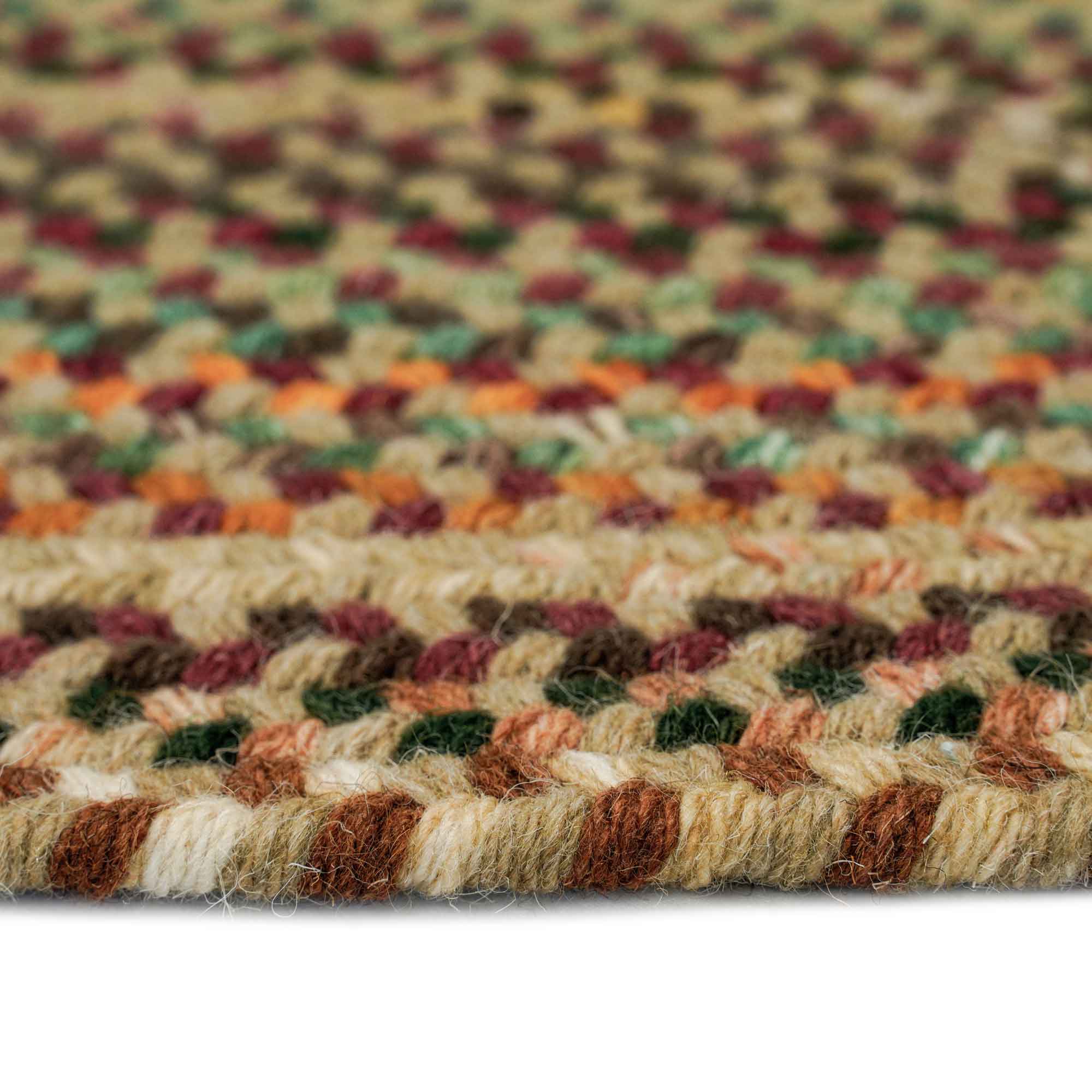 Bear Creek Wheat Braided Rug Oval image