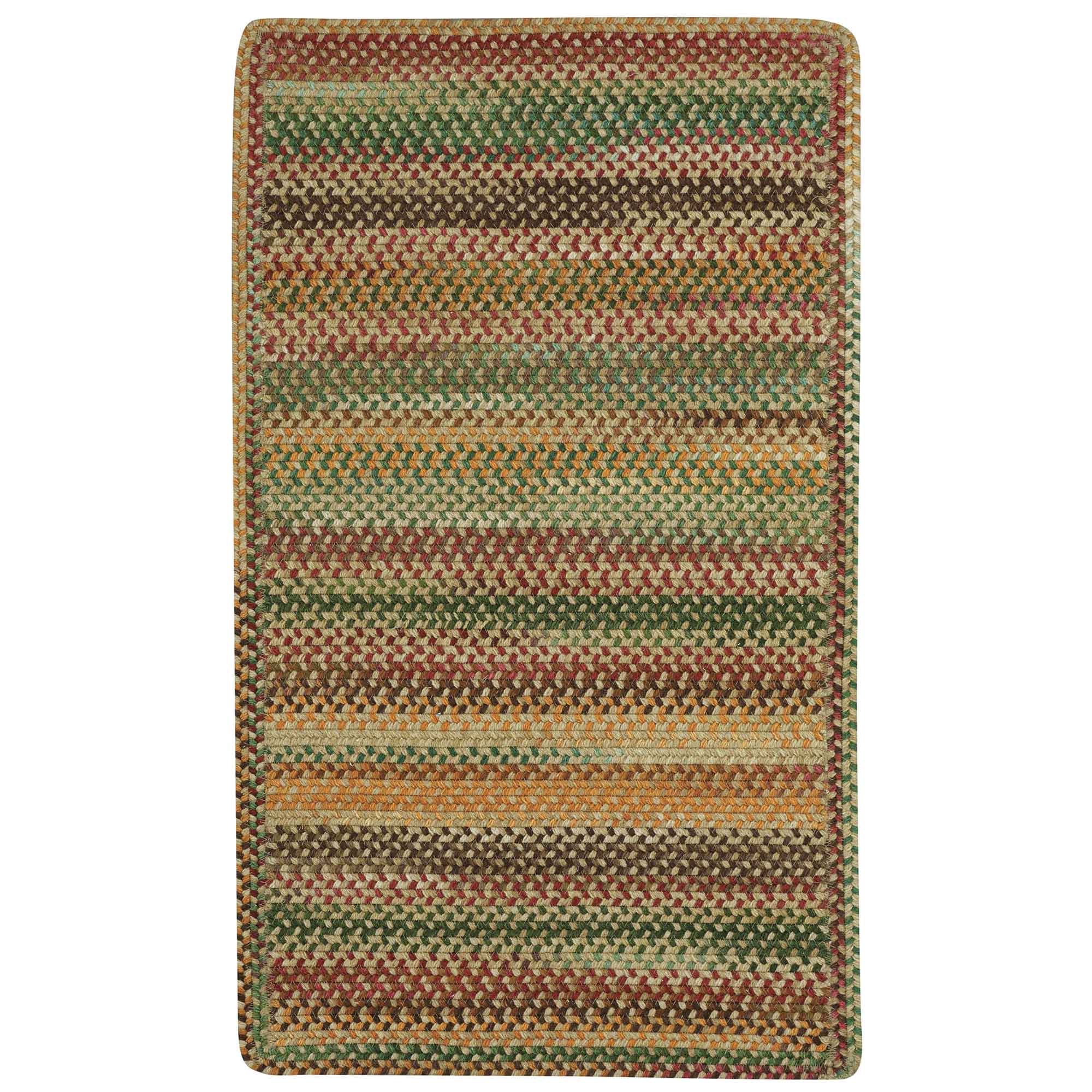 Bear Creek Wheat Braided Rug Cross Sewn Rectangle image