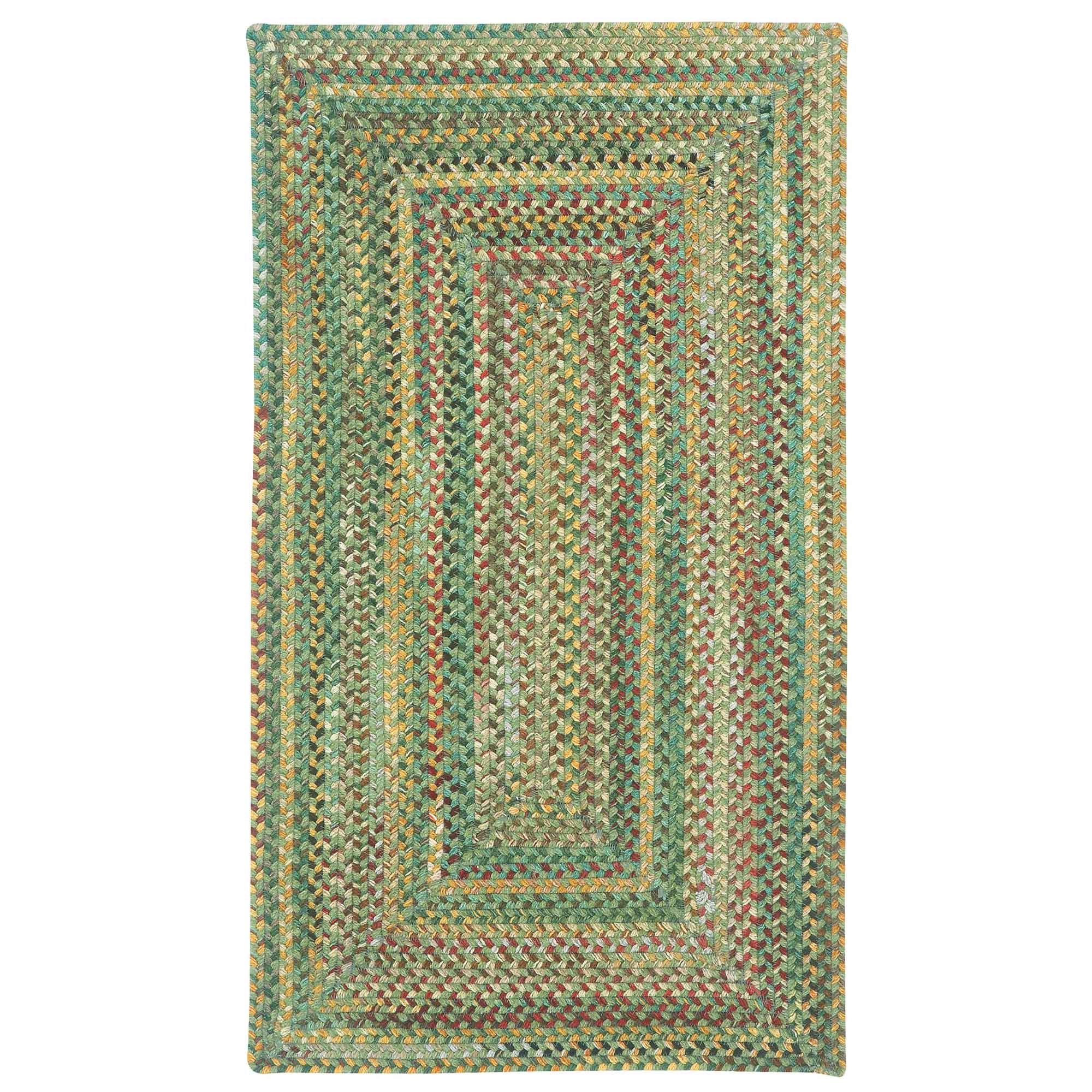 Bear Creek Sage Braided Rug Concentric Rectangle image
