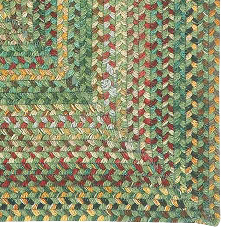 Bear Creek Sage Braided Rug Concentric Rectangle image