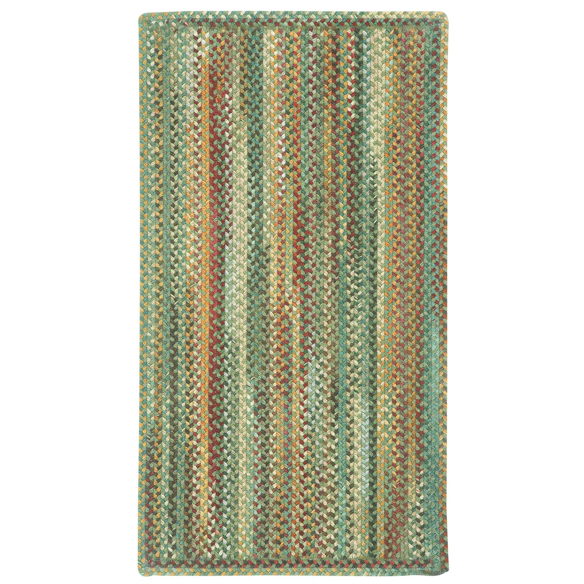 Bear Creek Sage Braided Rug Vertical Stripe Rectangle image