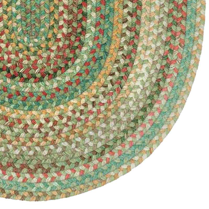 Bear Creek Sage Braided Rug Oval image