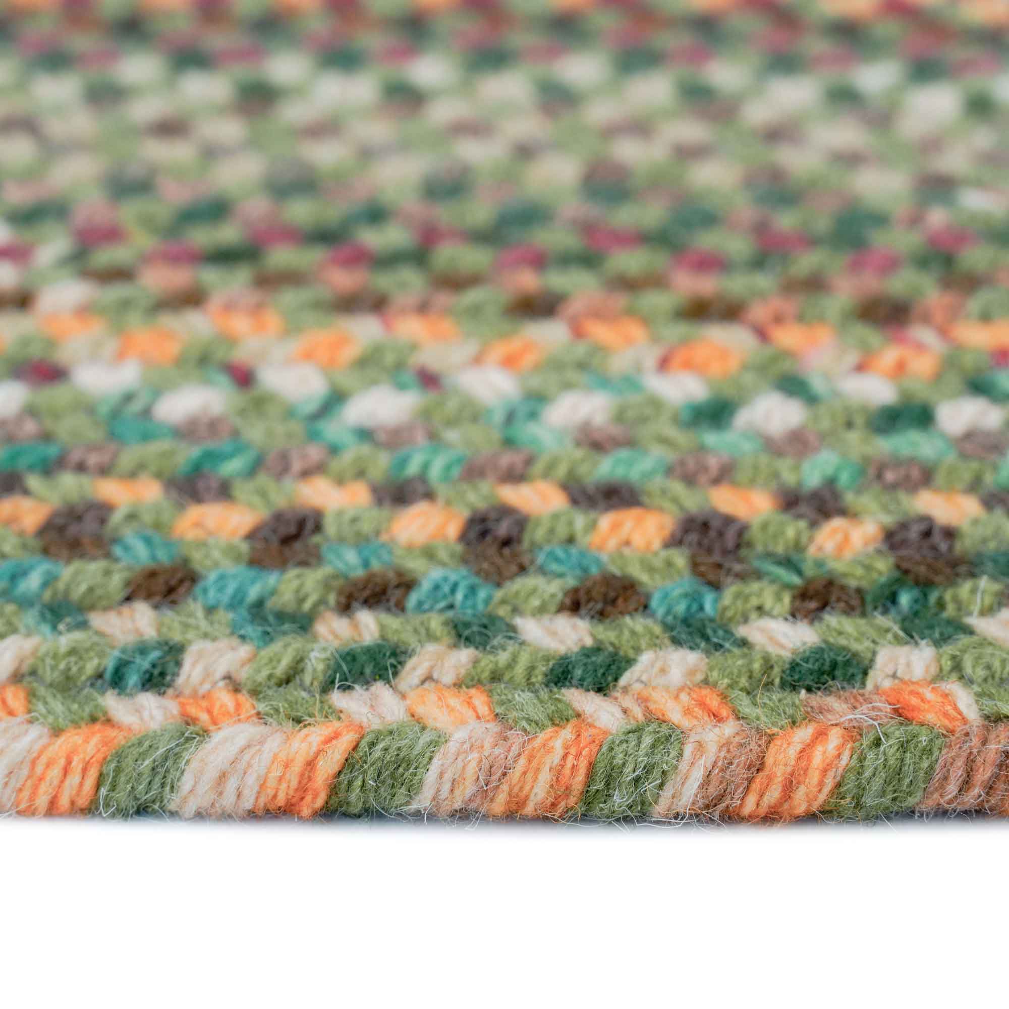 Bear Creek Sage Braided Rug Oval image