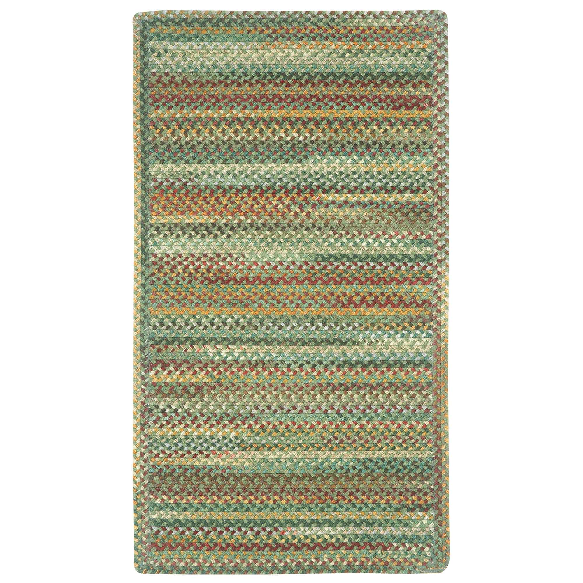 Bear Creek Sage Braided Rug Cross Sewn Rectangle image
