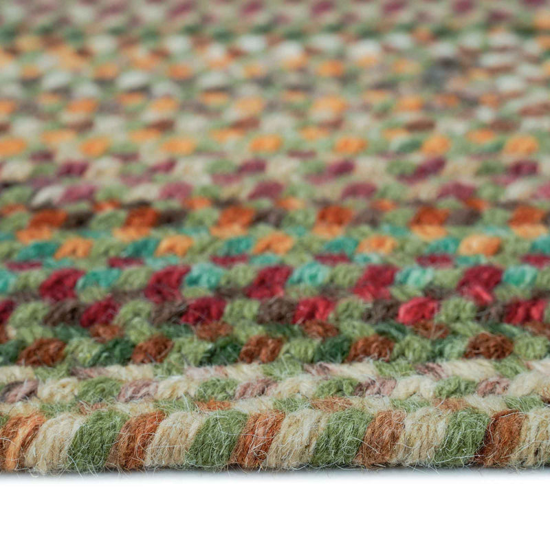 Bear Creek Sage Braided Rug Cross Sewn Rectangle image