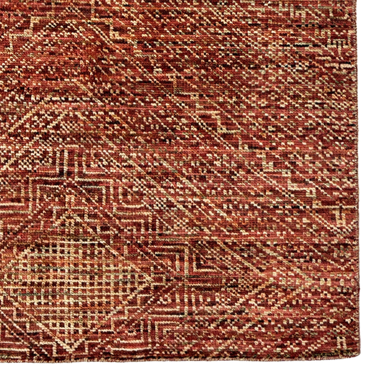 Eluru Paprika Hand Knotted Rug Rectangle image