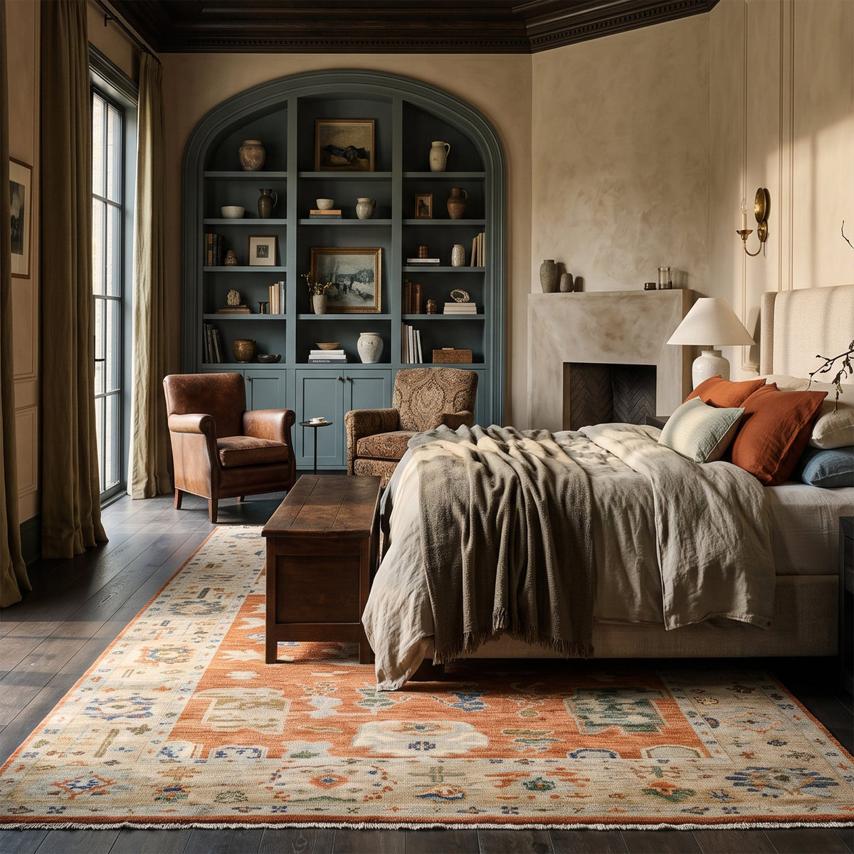Elysia Sienna Hand Knotted Rug Rectangle image