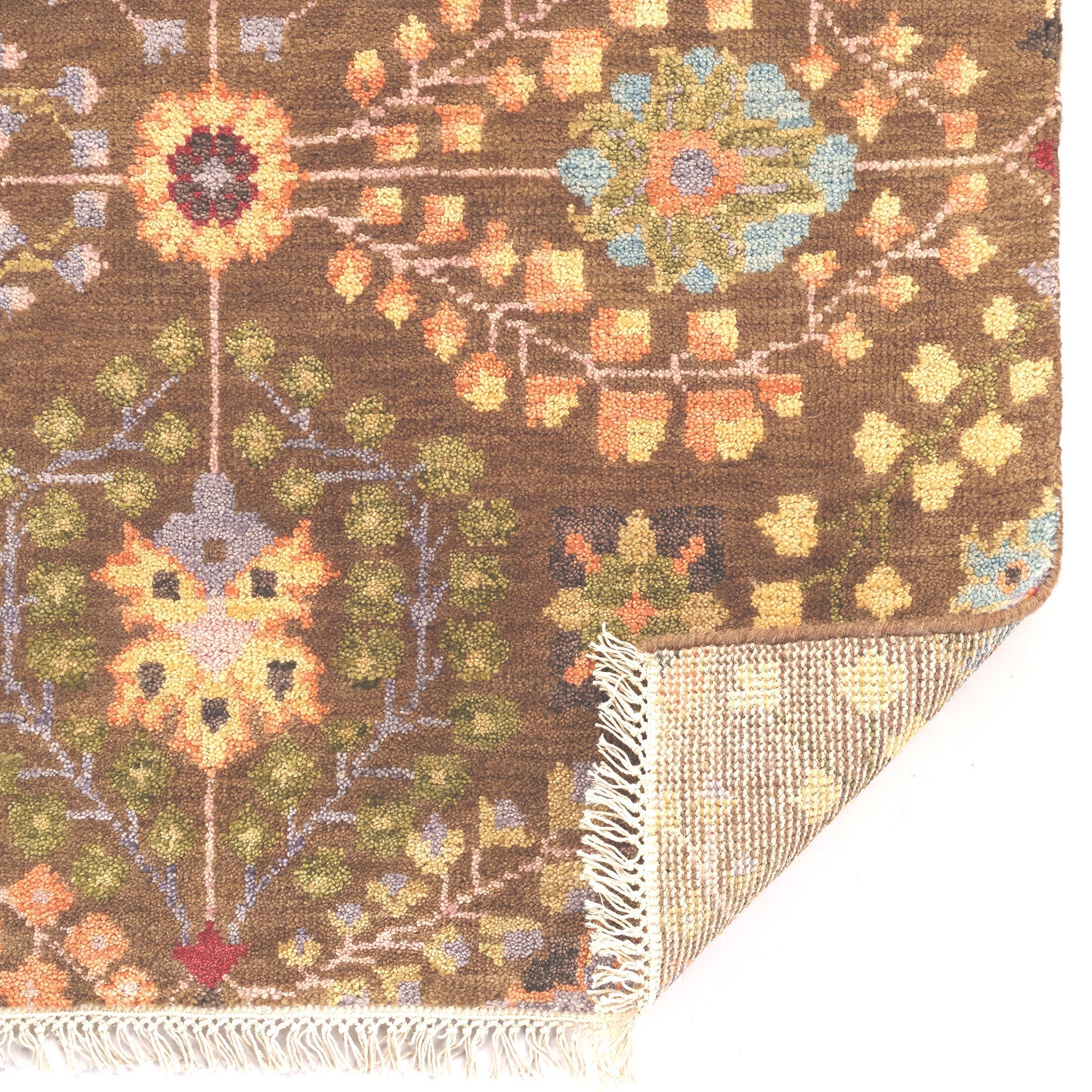 Kerrington-Eisley Olive Multi Hand Knotted Rug Rectangle image