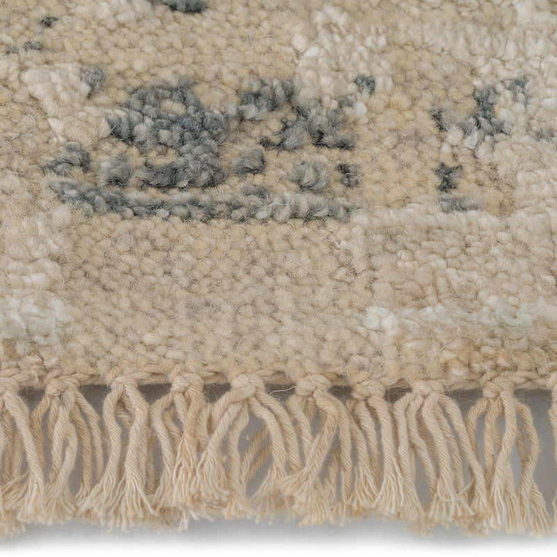 Carrara Beige Blue Hand Knotted Rug Rectangle image