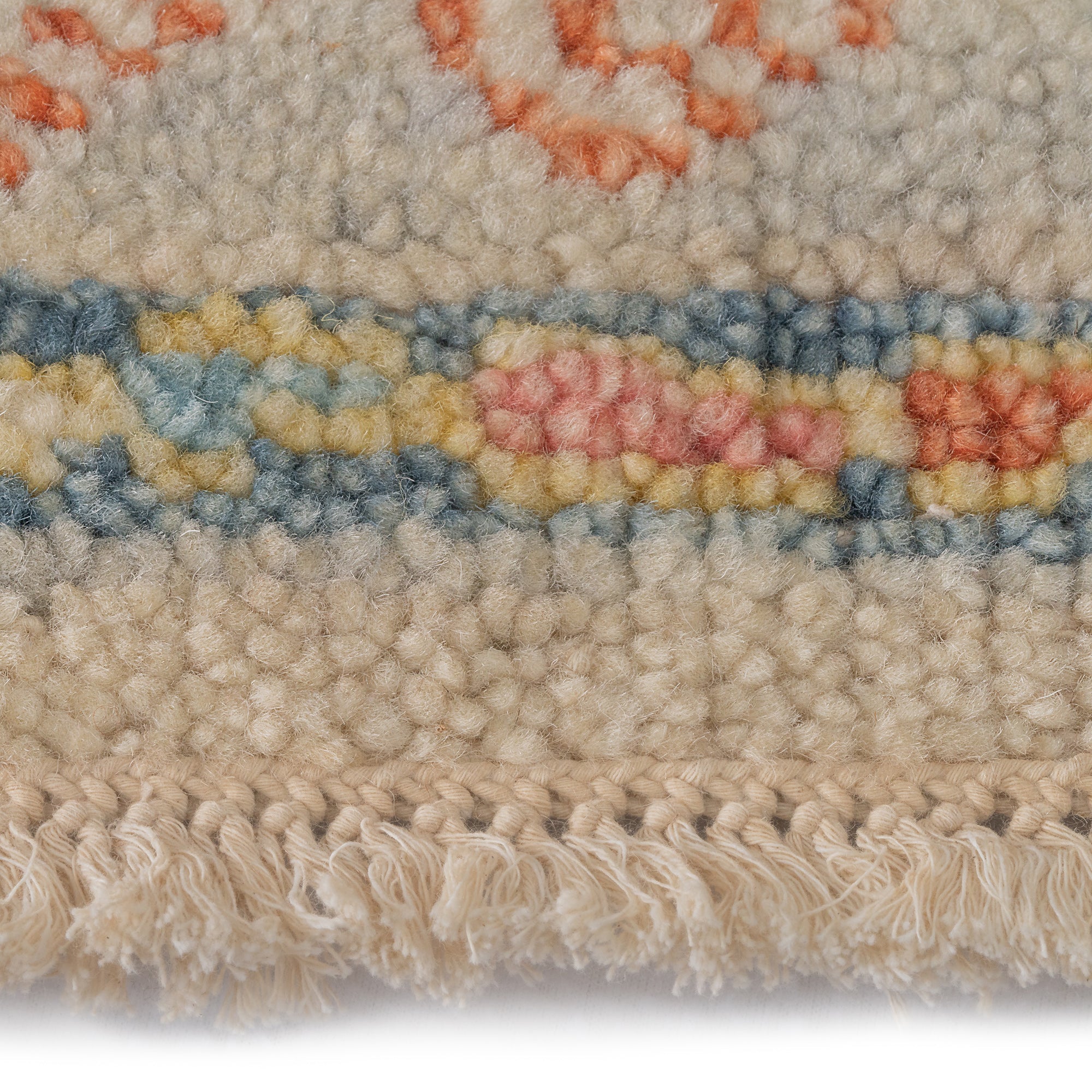 Verve Ecru Multi Hand Knotted Rug Rectangle image