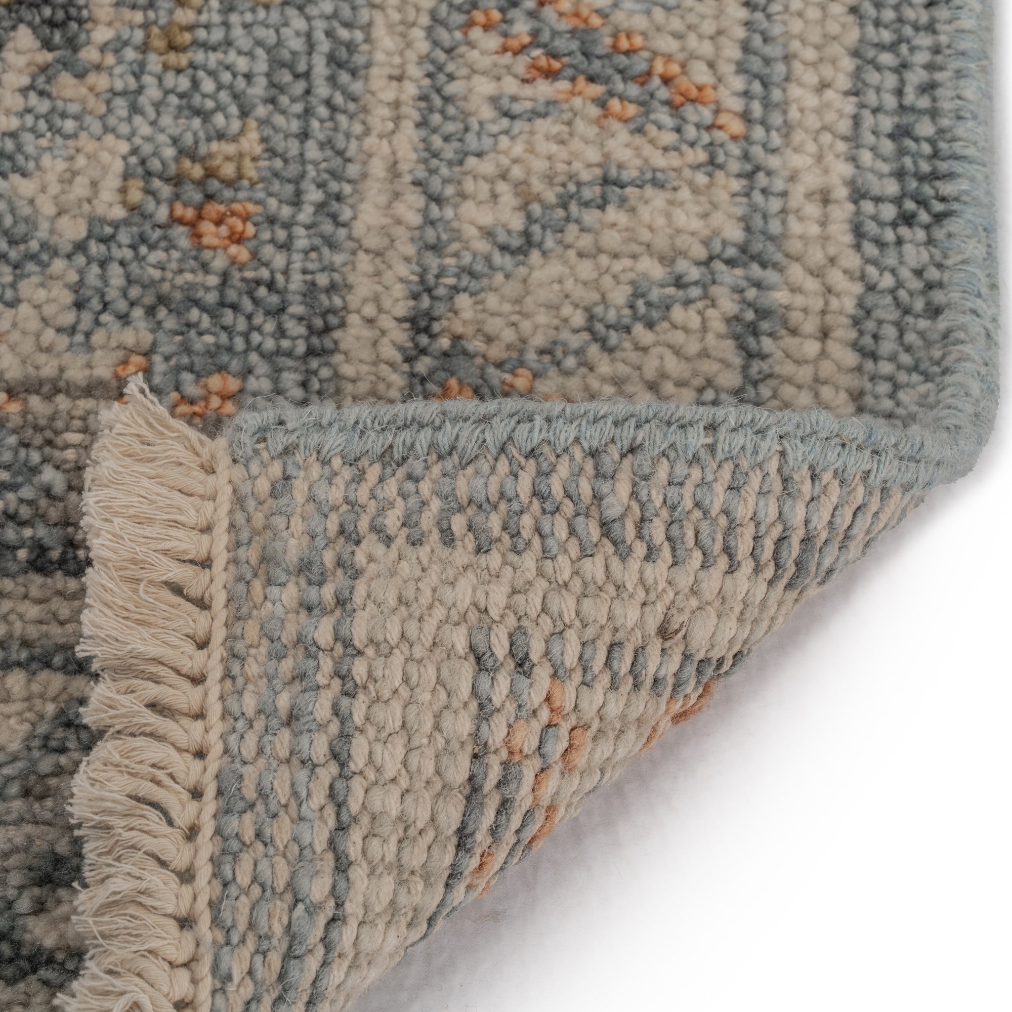 Braymore-Barrett Medium Blue Hand Knotted Rug Rectangle image