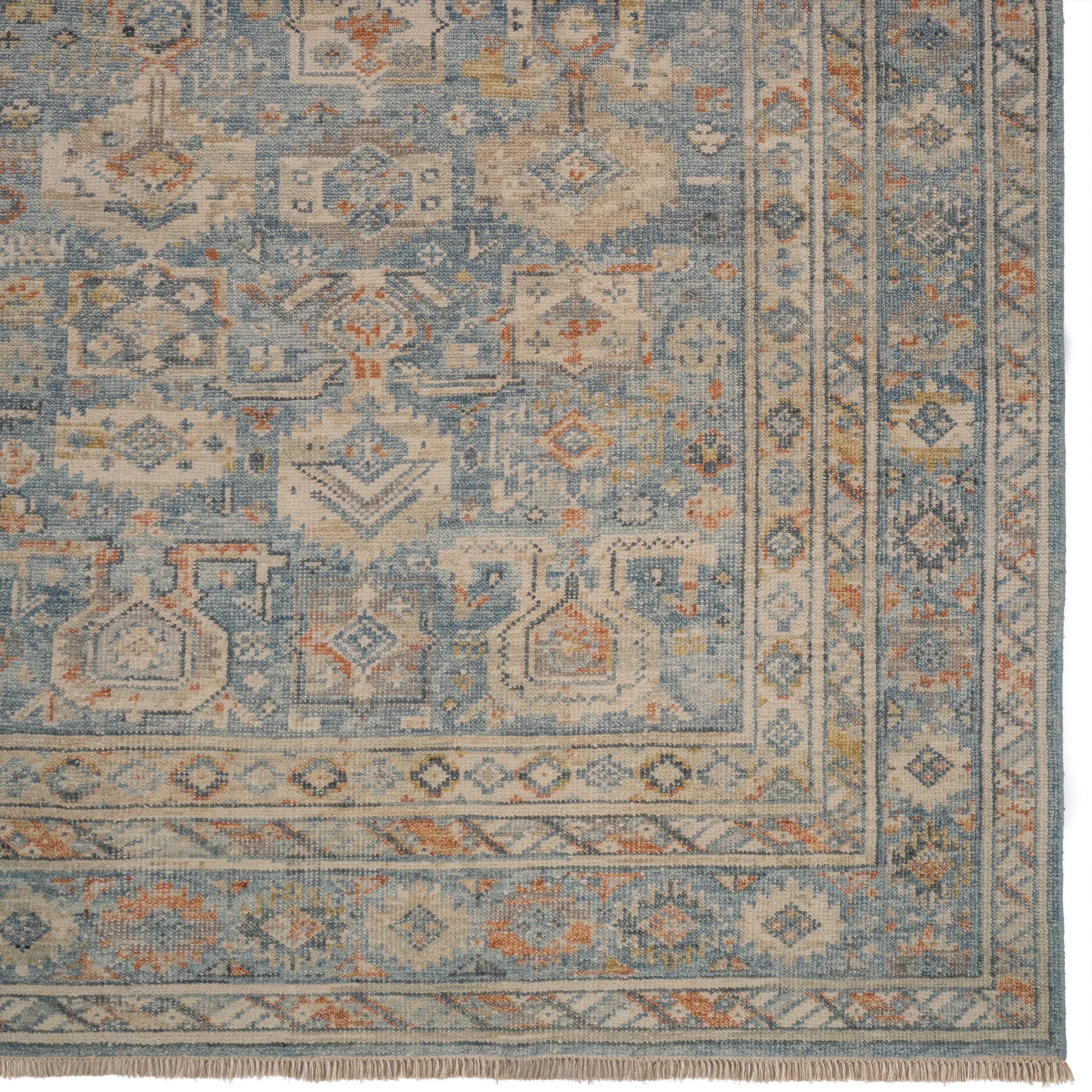Braymore-Barrett Medium Blue Hand Knotted Rug Rectangle image