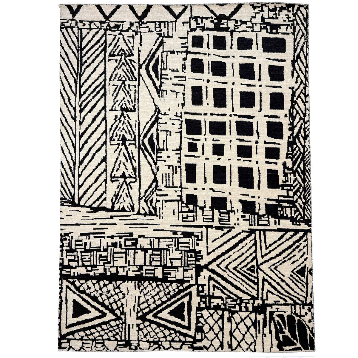 Montpelier Noir Hand Knotted Rug Rectangle image