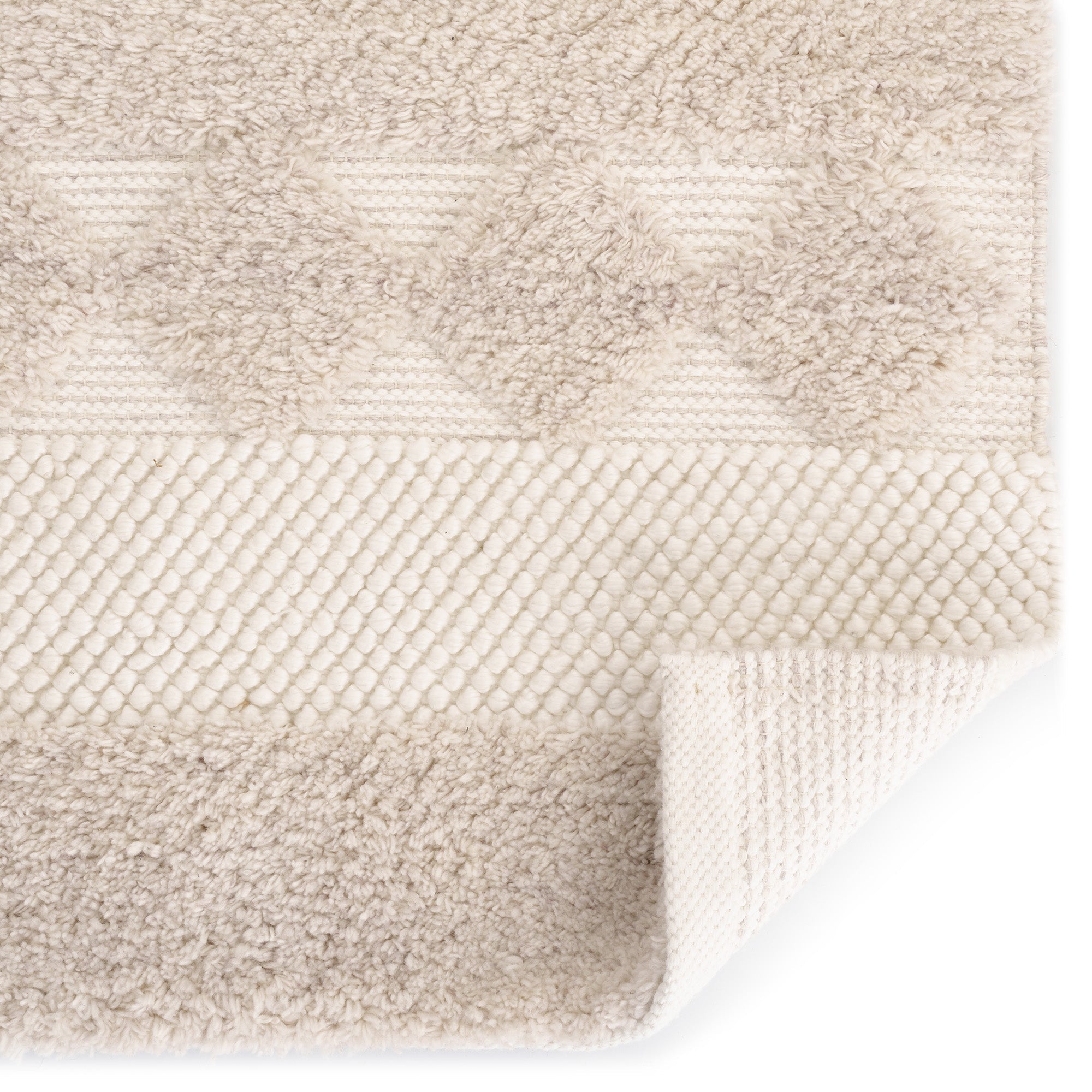 Boho Bliss Alabaster Hand Woven Area Rug Rectangle image