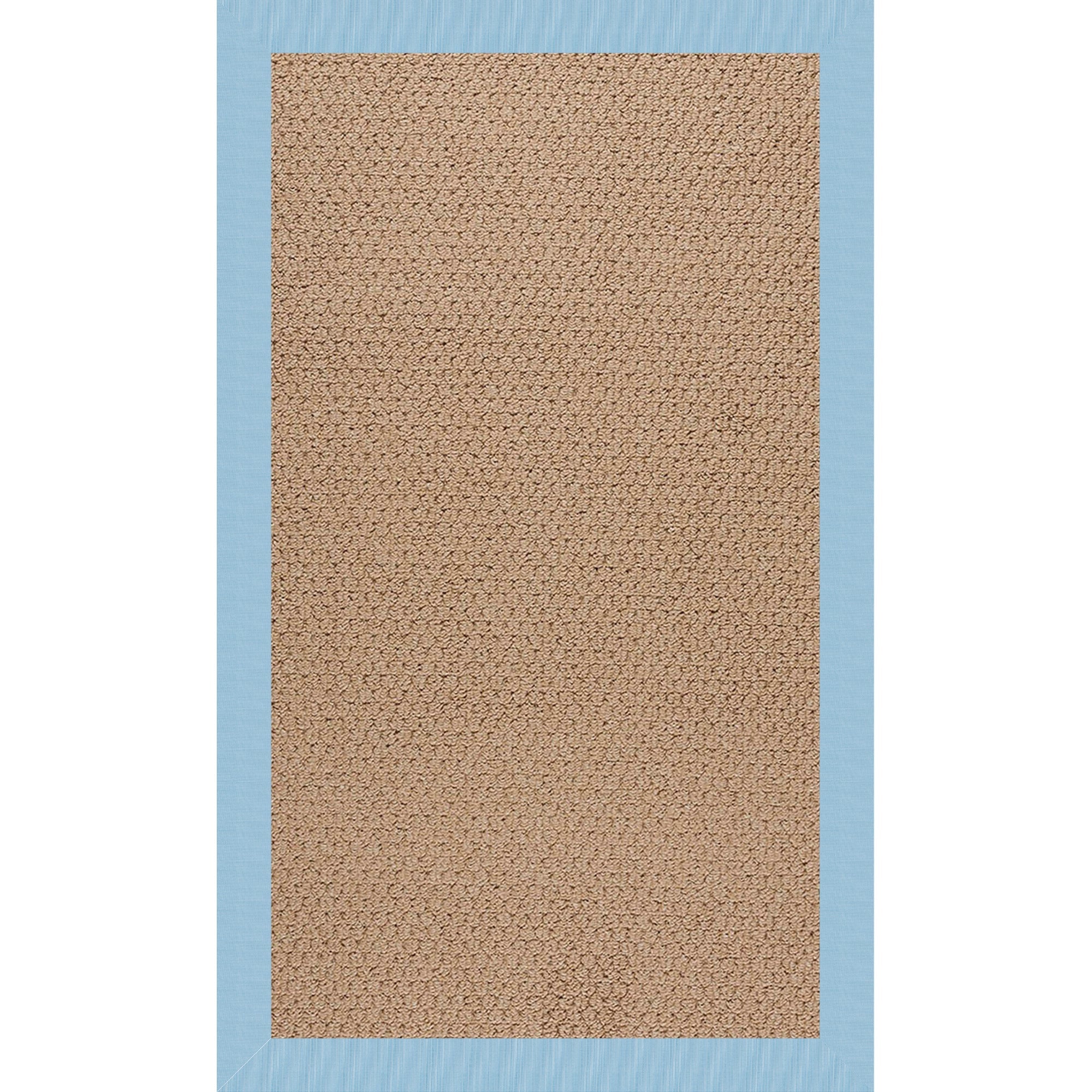 Creative Concepts-Raffia Canvas Air Blue Indoor/Outdoor Bordere Rectangle image