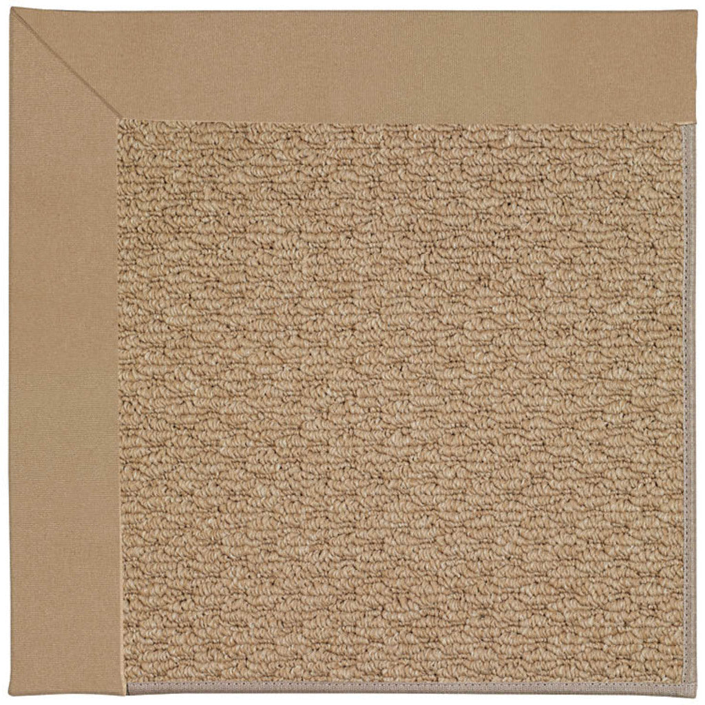Creative Concepts-Raffia Canvas Camel Indoor/Outdoor Bordere Rectangle image