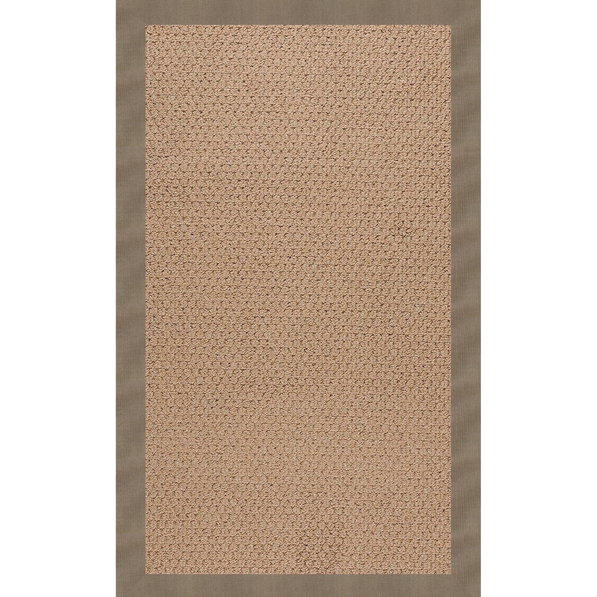 Creative Concepts-Raffia Canvas Taupe Indoor/Outdoor Bordere Rectangle image