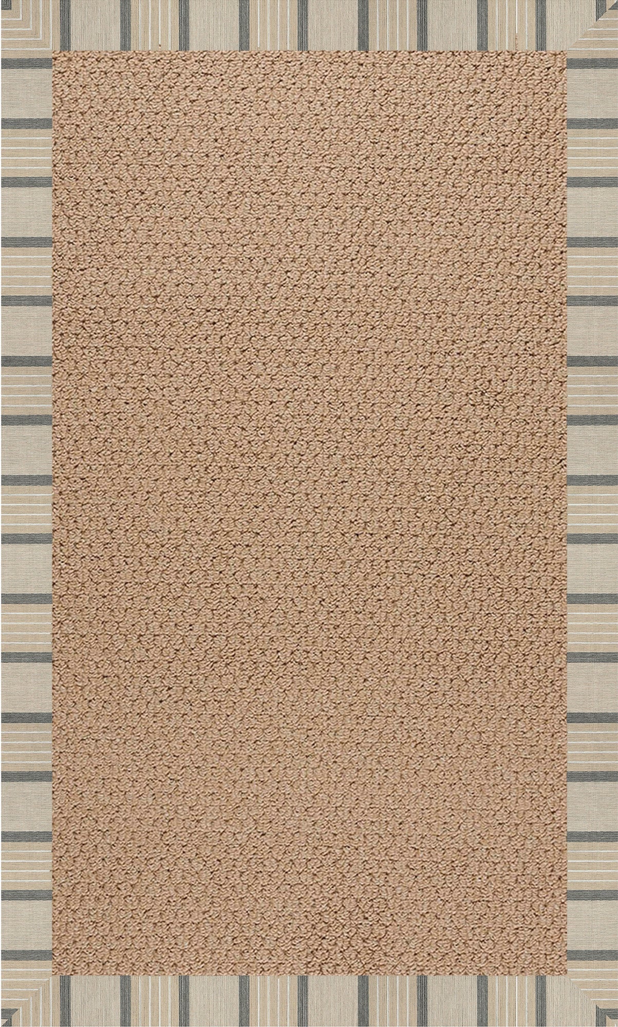 Creative Concepts-Raffia Cove Pebble Indoor/Outdoor Bordere Rectangle image