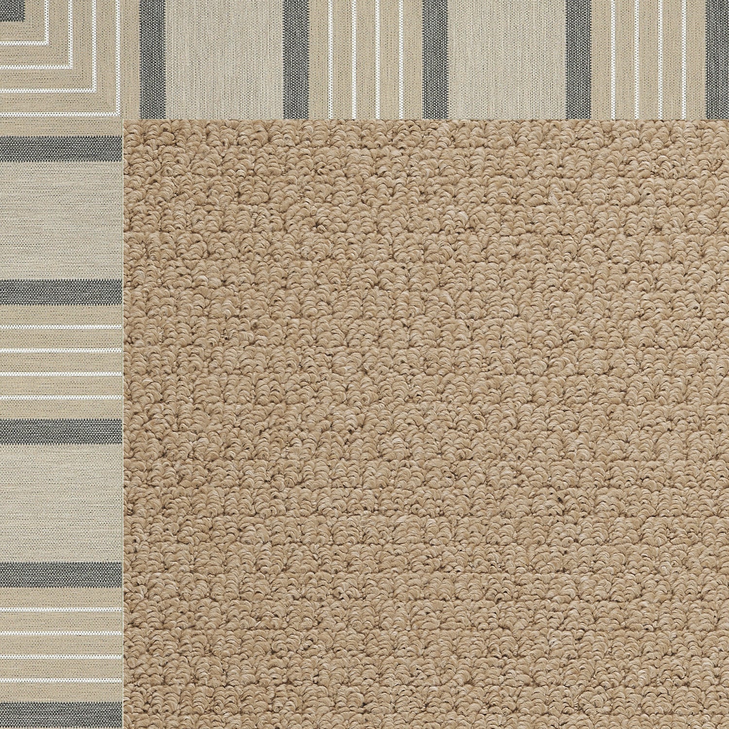 Creative Concepts-Raffia Cove Pebble Indoor/Outdoor Bordere Rectangle image