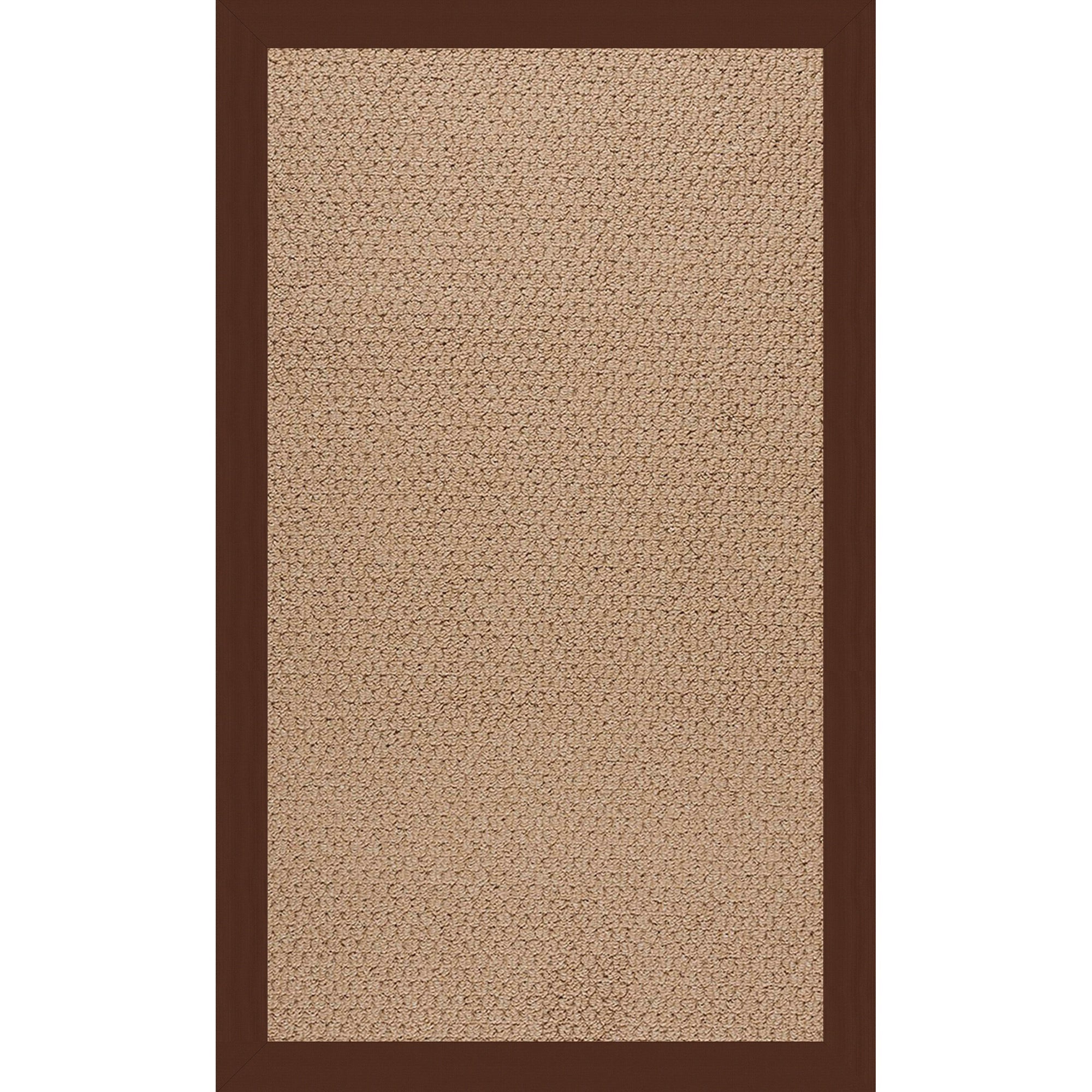 Creative Concepts-Raffia Canvas Bay Brown Indoor/Outdoor Bordere Rectangle image