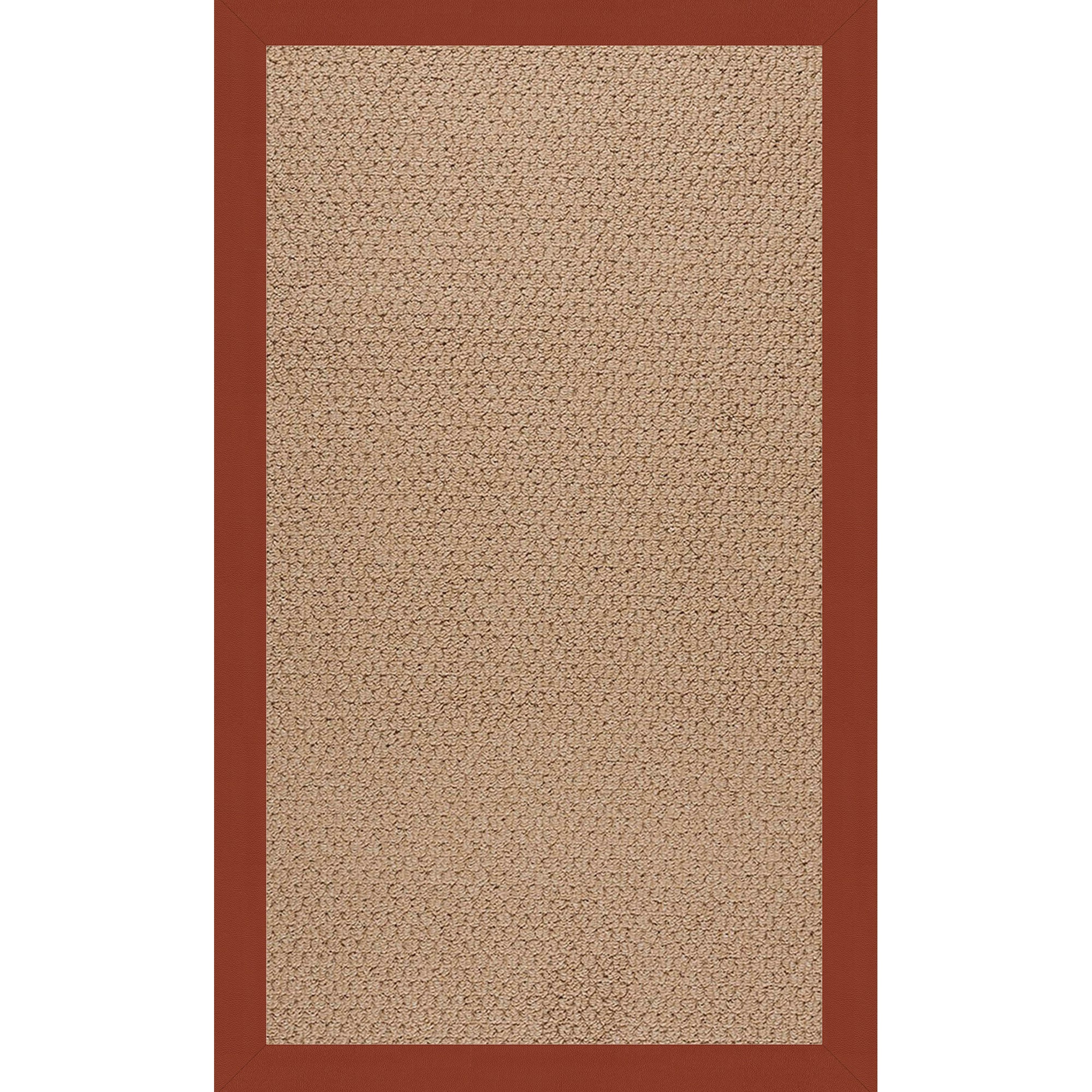 Creative Concepts-Raffia Classic Persimmon Indoor/Outdoor Bordere Rectangle image