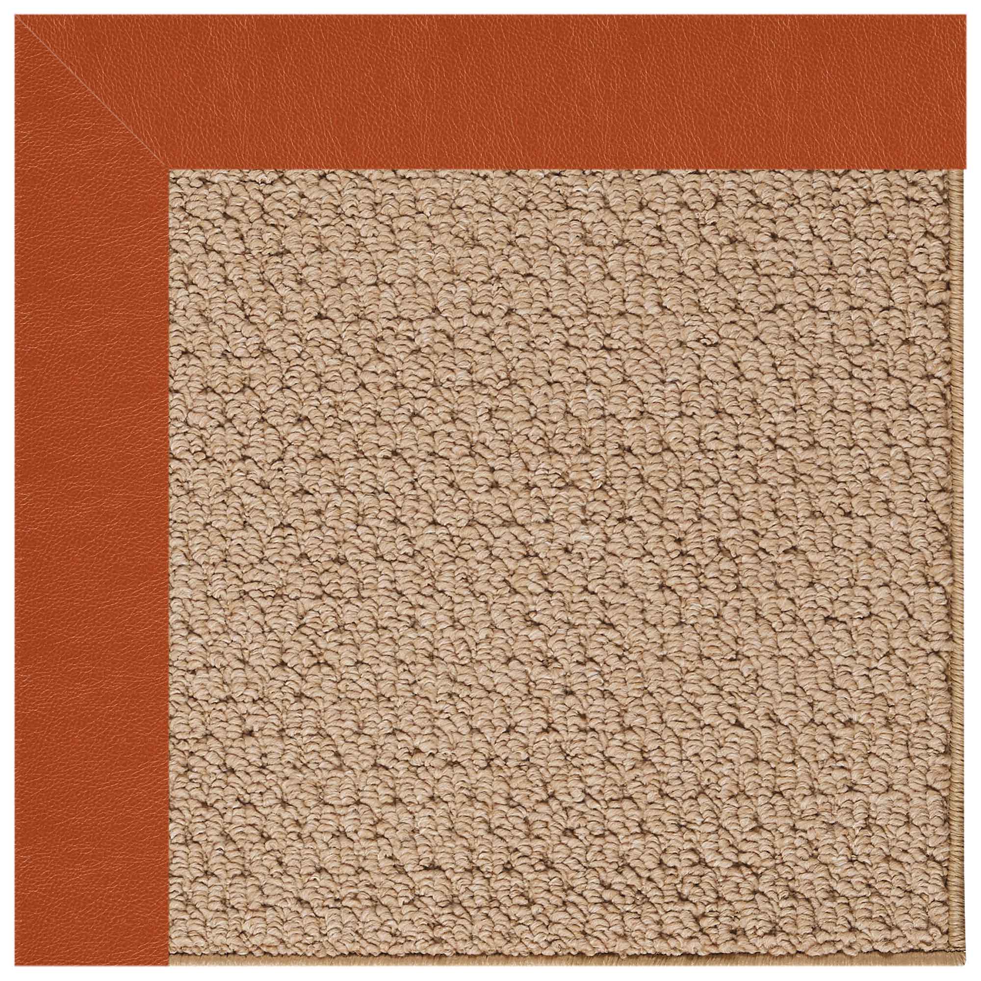 Creative Concepts-Raffia Classic Persimmon Indoor/Outdoor Bordere Rectangle image