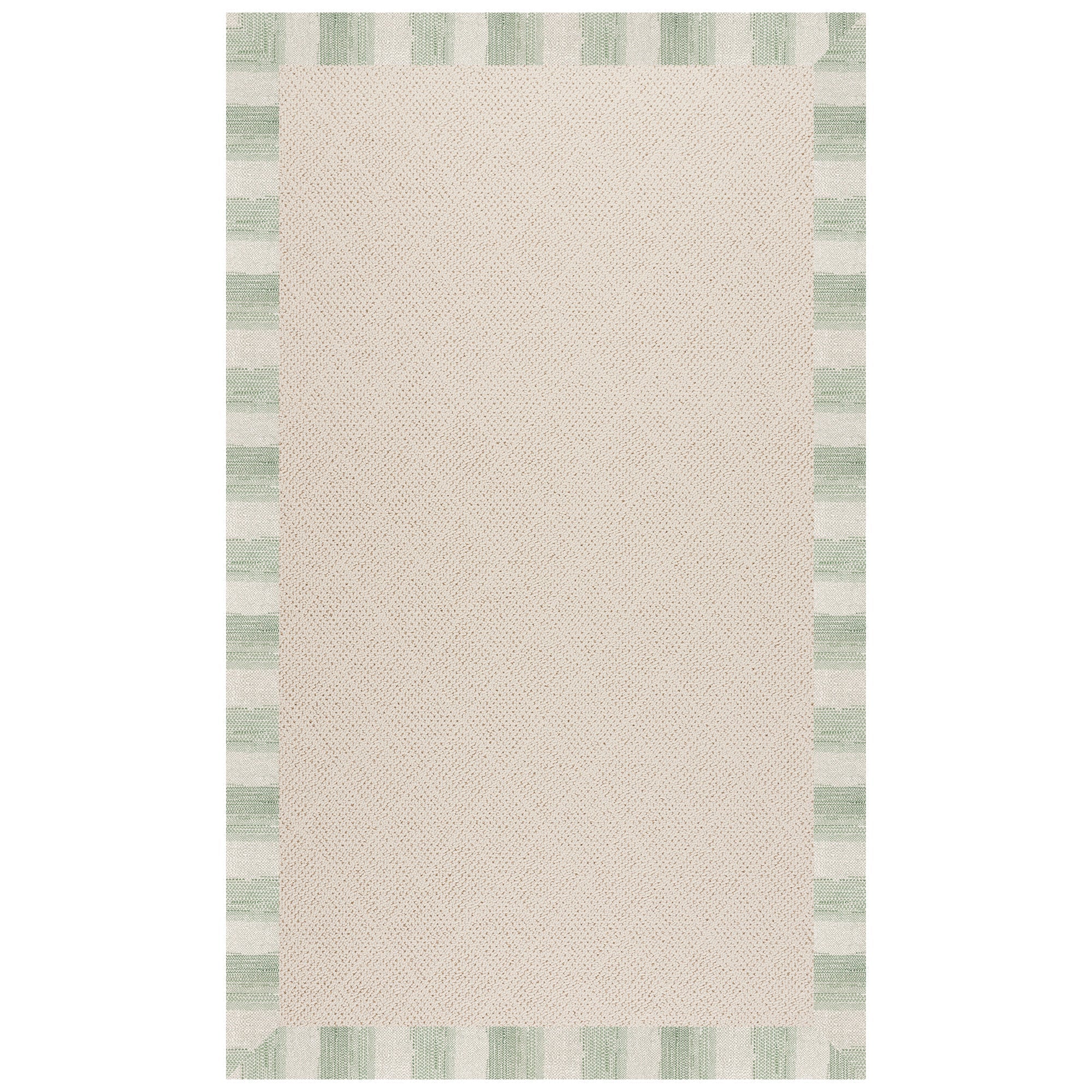 Creative Concepts-White Wicker Sicily Olive Indoor/Outdoor Bordere Rectangle image