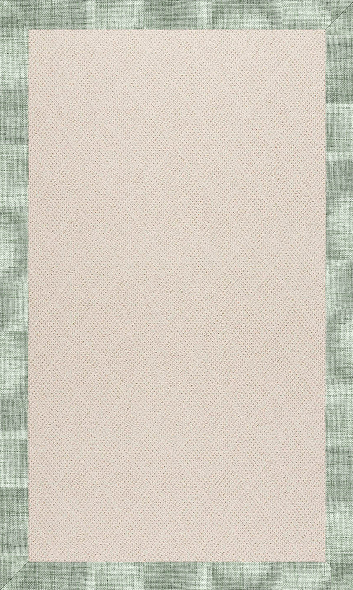 Creative Concepts-White Wicker Rave Spearmint Indoor/Outdoor Bordere Rectangle image