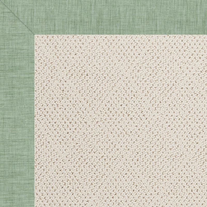 Creative Concepts-White Wicker Rave Spearmint Indoor/Outdoor Bordere Rectangle image