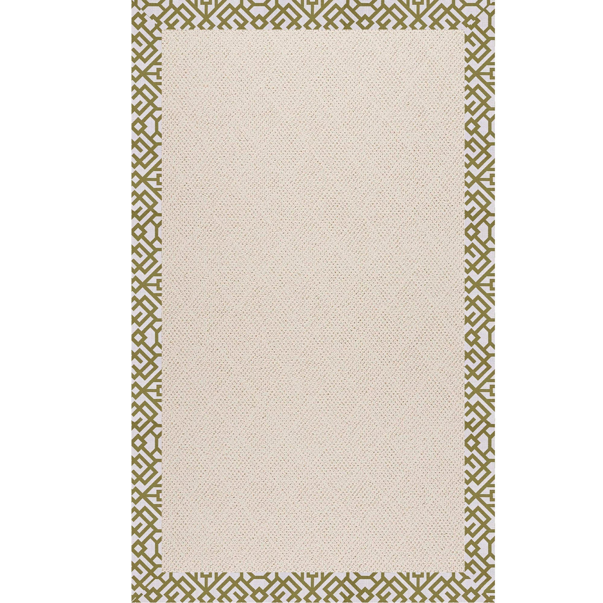 Creative Concepts-White Wicker Lattice Pesto Indoor/Outdoor Bordere Rectangle image